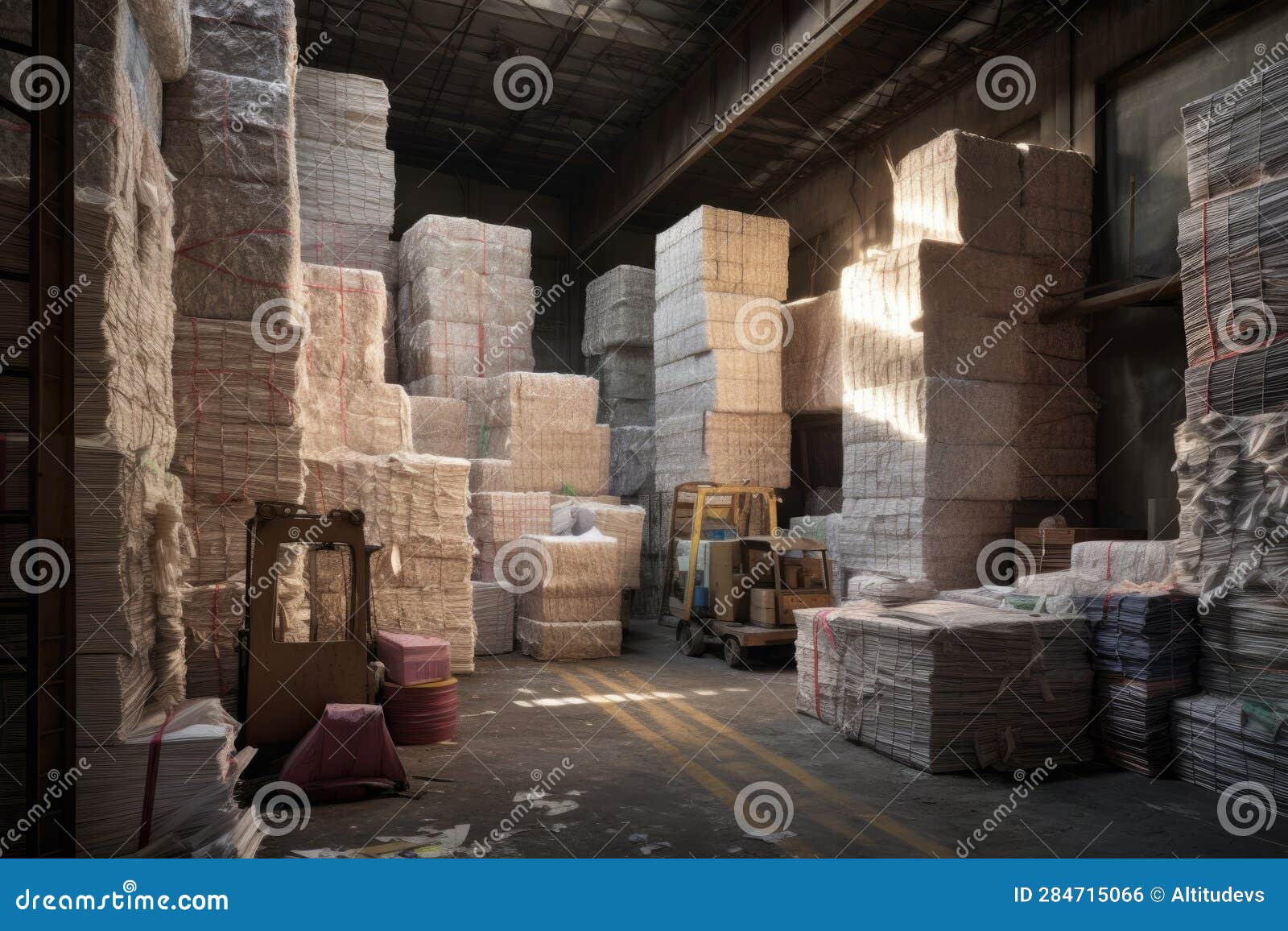 Industrial Warehouse Storing Paper Products Stock Photo Image of