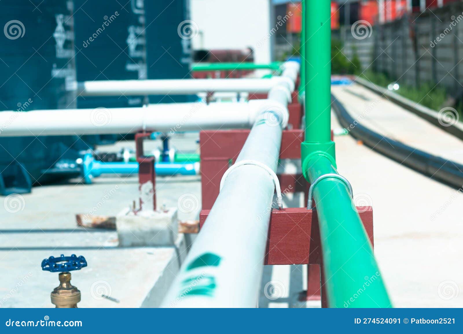 Industrial Water Pipes Pvc Section Stock Image Image of environment, abstract 274524091
