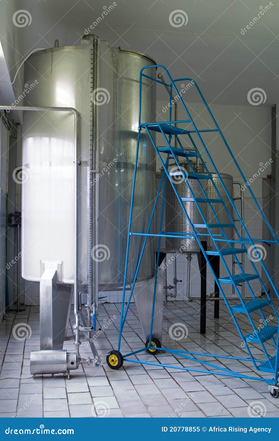 Industrial water vat stock image. Image of modern, fermentation - 20778855