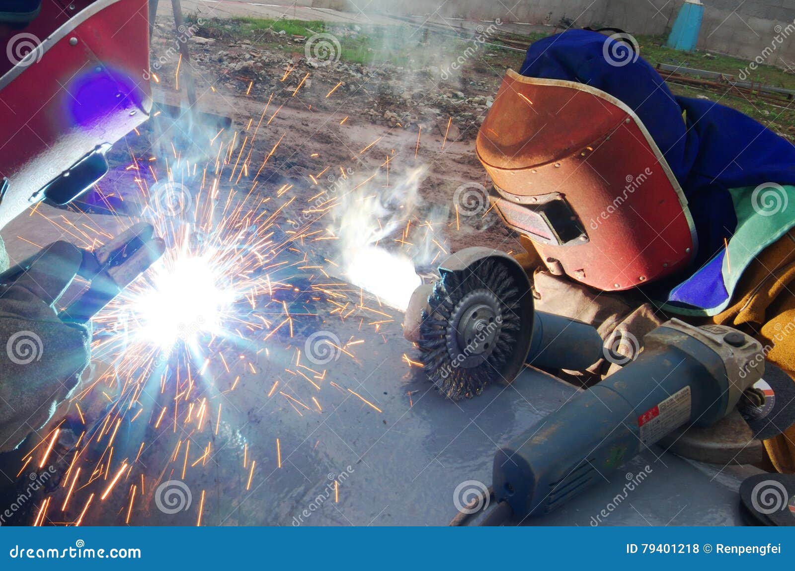 Industrial welding editorial stock photo. Image of engineering 79401218