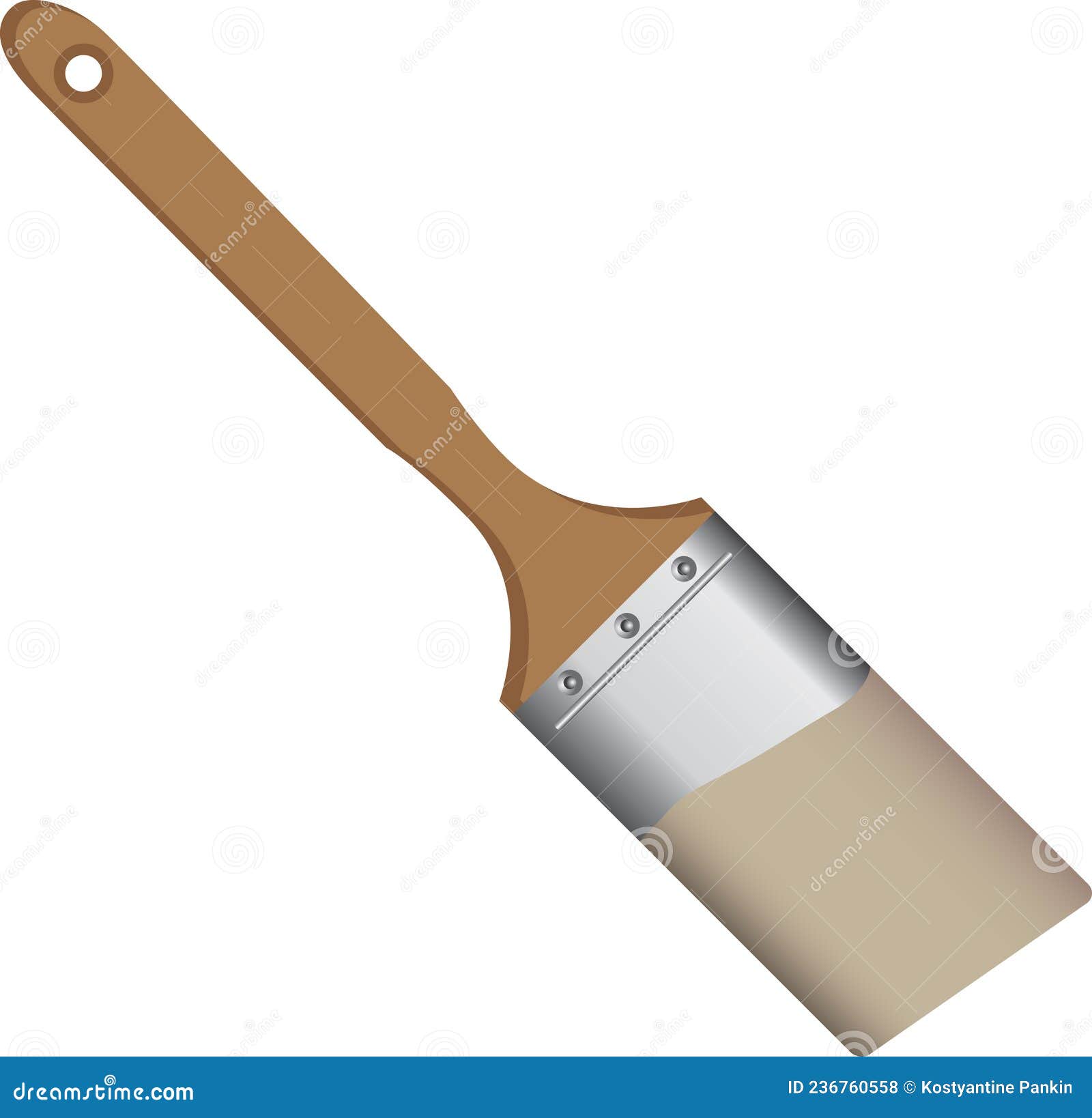 Industrial paint brush stock vector. Illustration of clipart 236760558