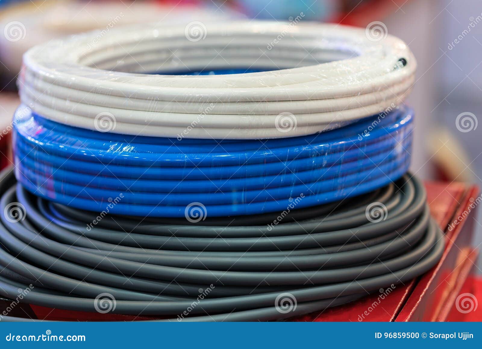 Industrial Wire Cable Make by Copper Stock Photo Image of electrical, digital 96859500