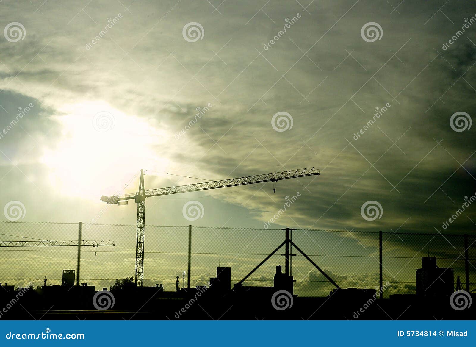 Industrial zone 1 stock photo. Image of industrial, clouds 5734814
