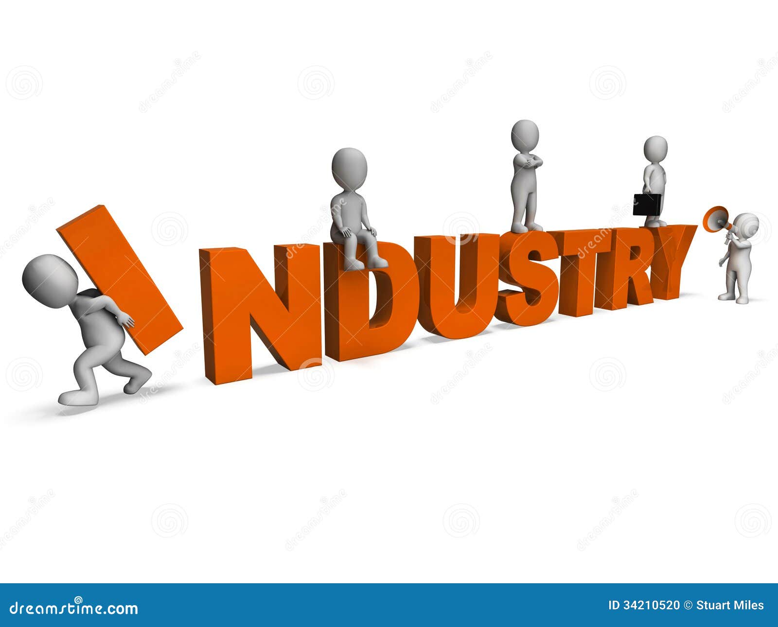 Industry Characters Shows Industrial Workplace or Manufacturing Stock