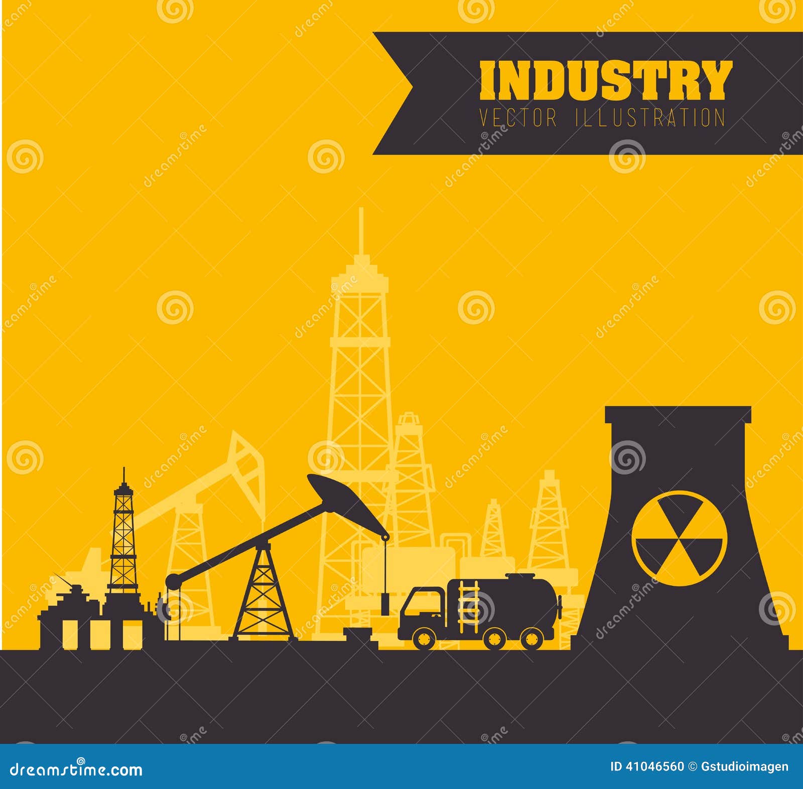 Industry design stock vector. Illustration of machinery 41046560