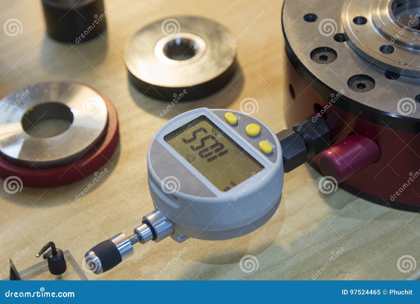 The Industry Instrument Tool on the Board Stock Image Image of