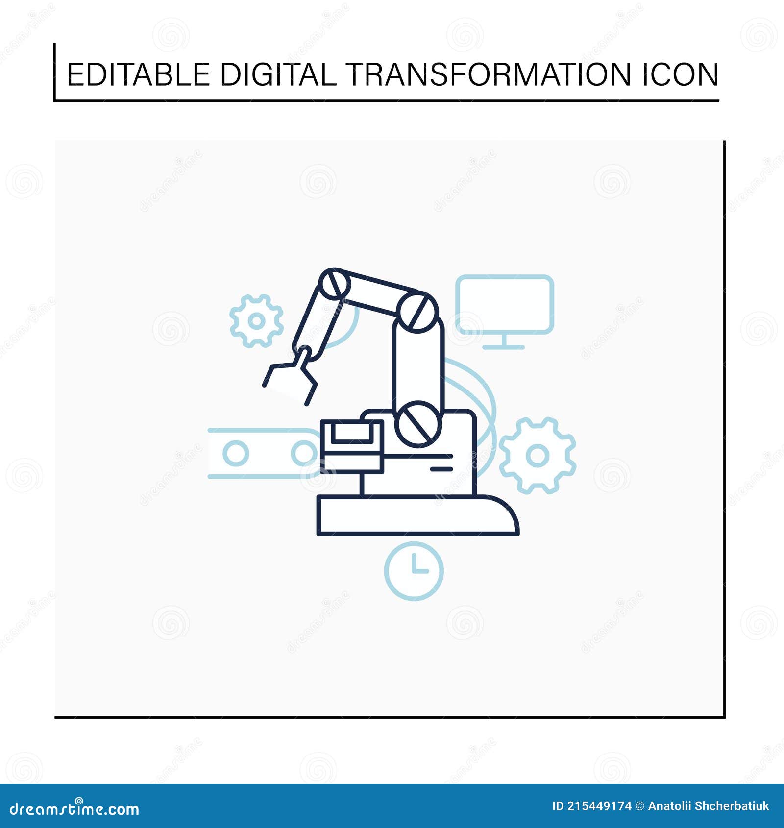 industry 3.0 line icon