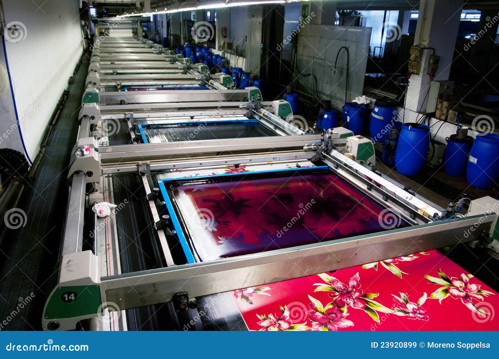 industry: plant for textile printing