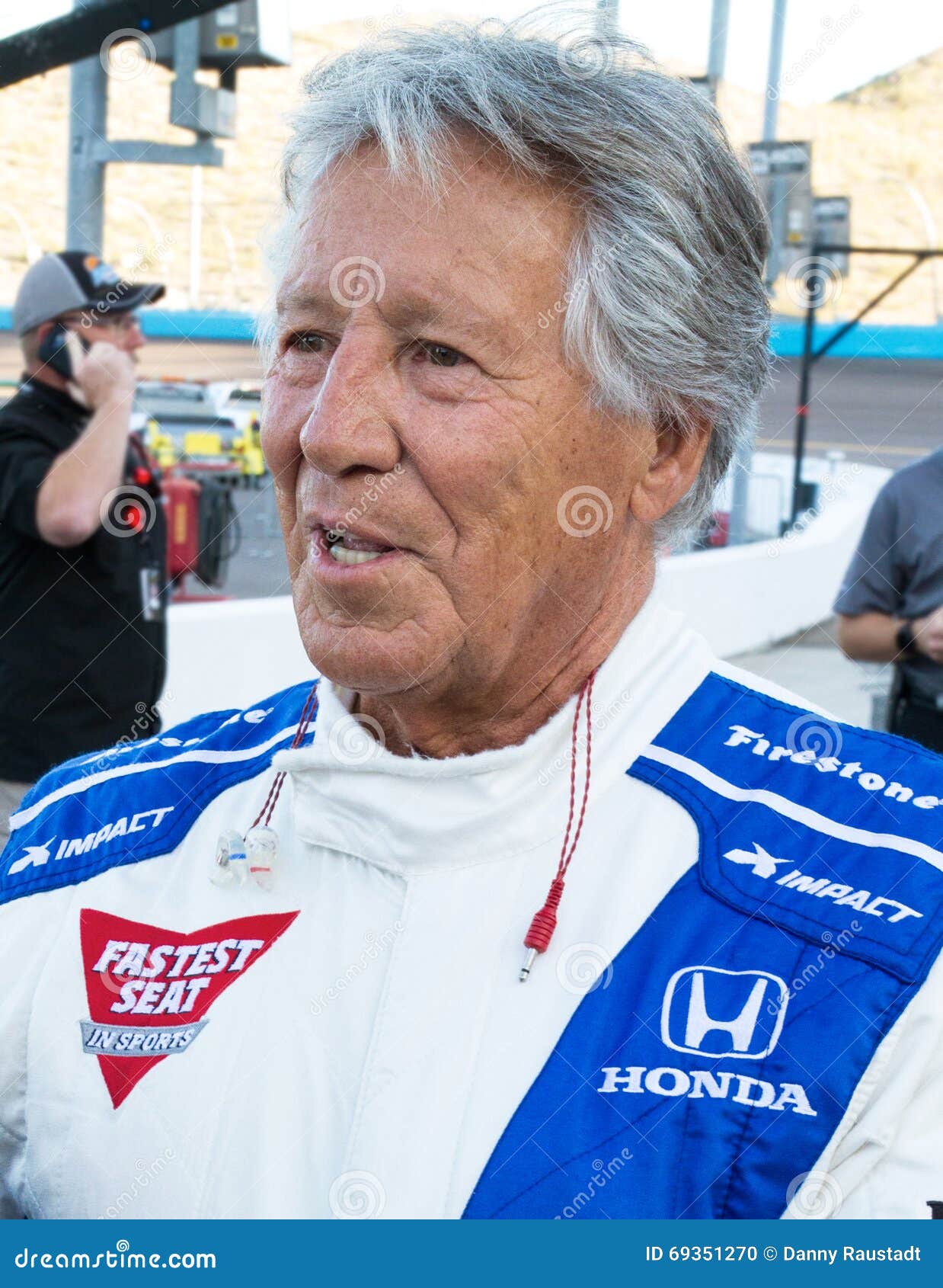 Indy-Autorennen-Legende Mario Andretti Redaktionelles Bild