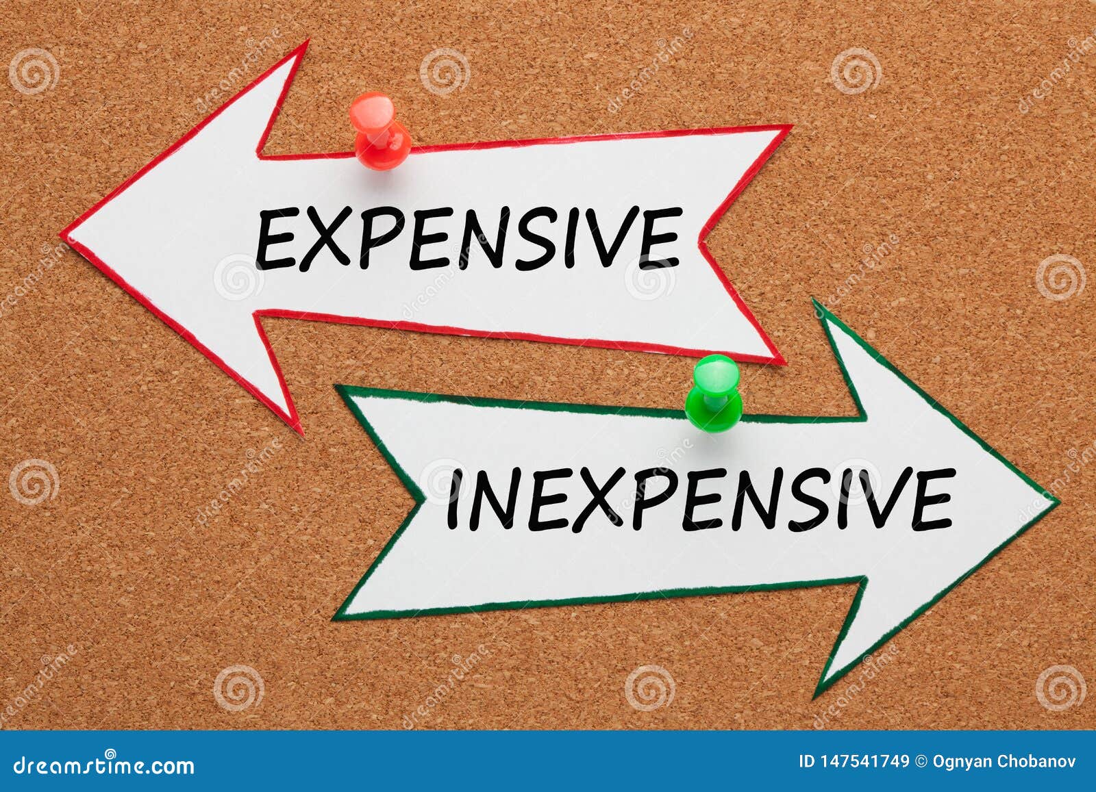 Inexpensive Expensive Concept Stock Image - Image of price, cost: 147541749