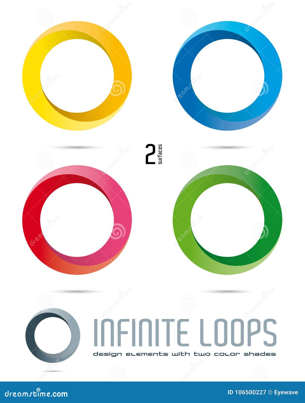 Download Infinite Loop Vector Design Elements Stock Vector - Illustration of color, vector: 106500227
