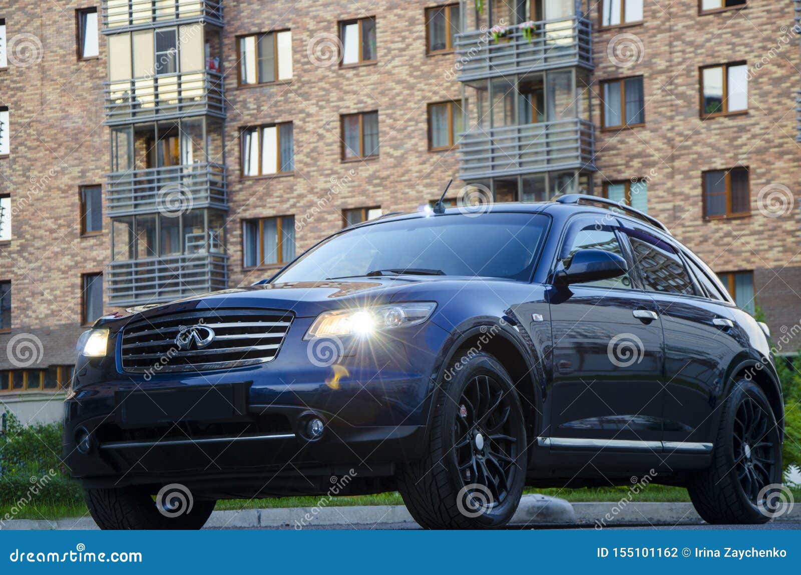 INFINITI FX35 Car, Krasnoyarsk, Russia, August 04, 2019 Editorial