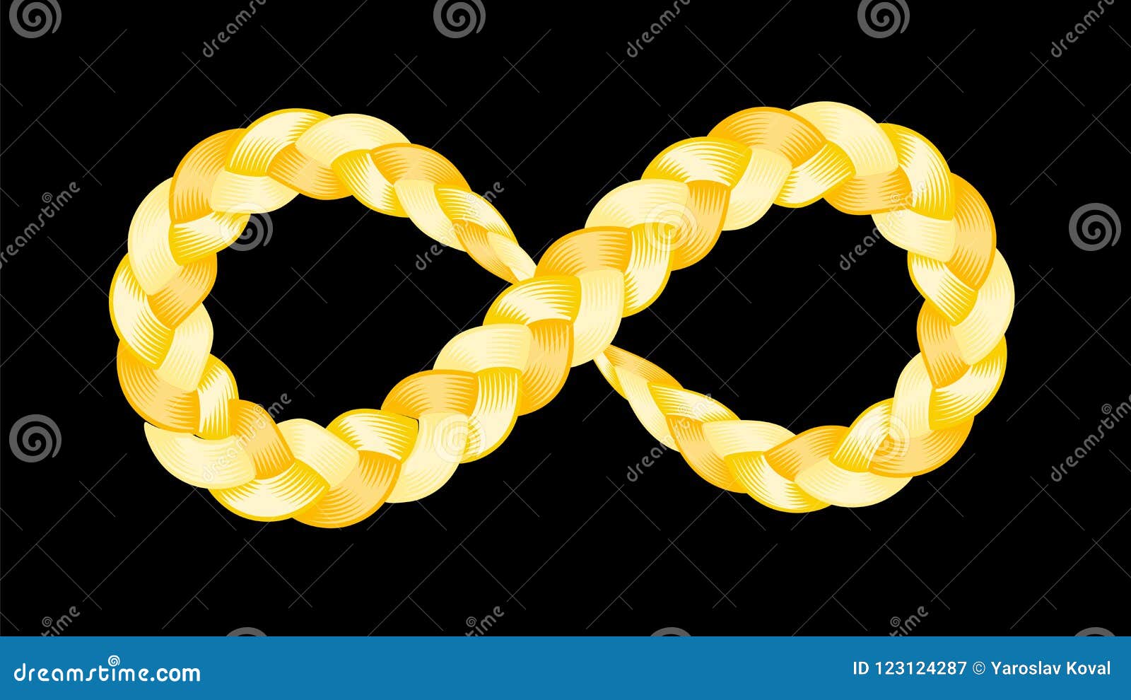 infinity  ribbon plait  