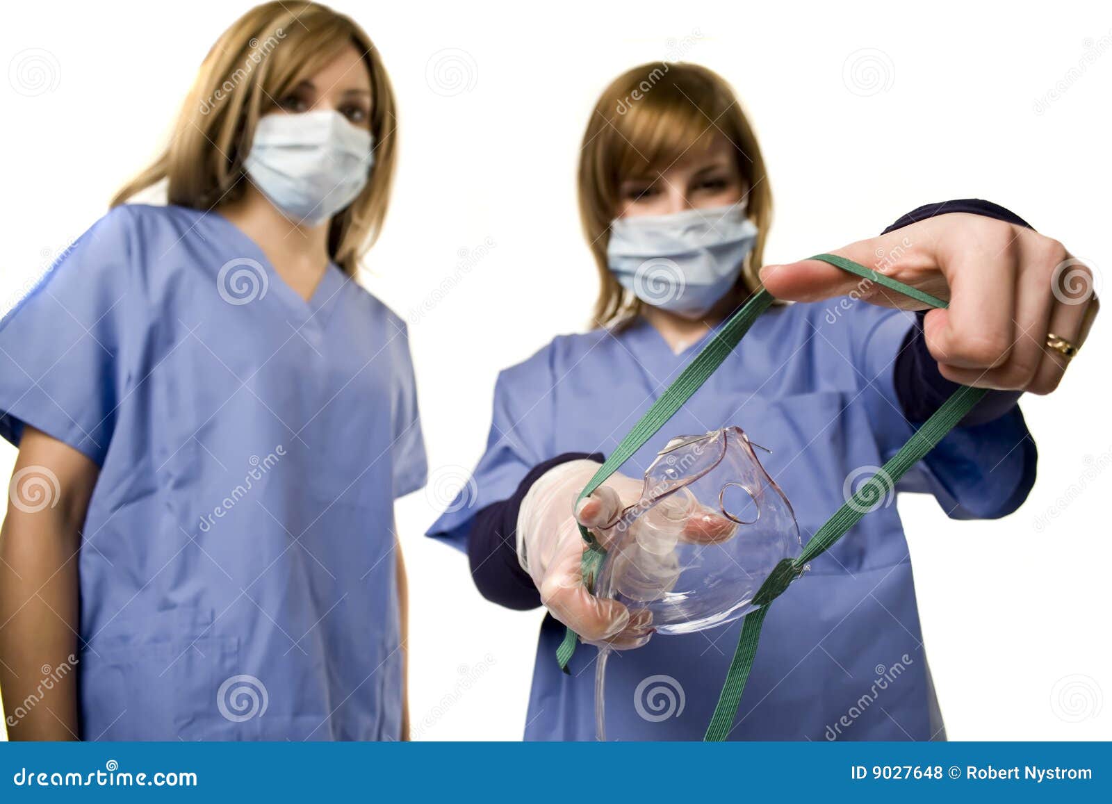 Infirmière De Masque De Fixation D'anesthésie Photo stock Image du