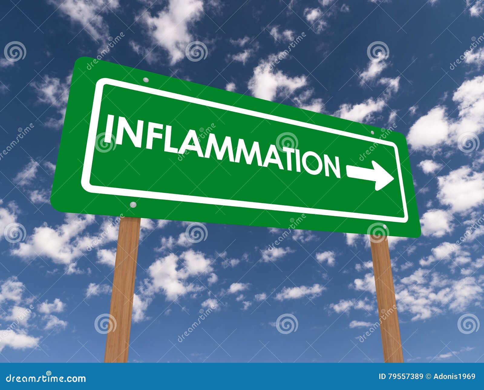 inflammation road sign