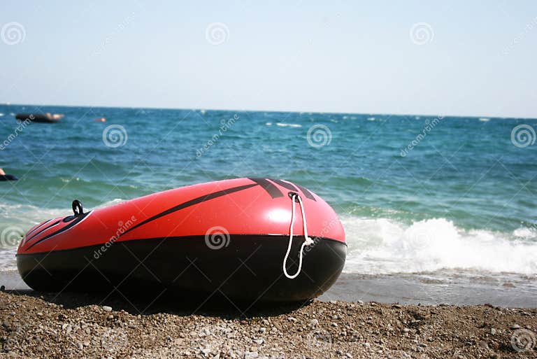 Inflatable boat and sea stock photo. Image of sport, holiday 3338872