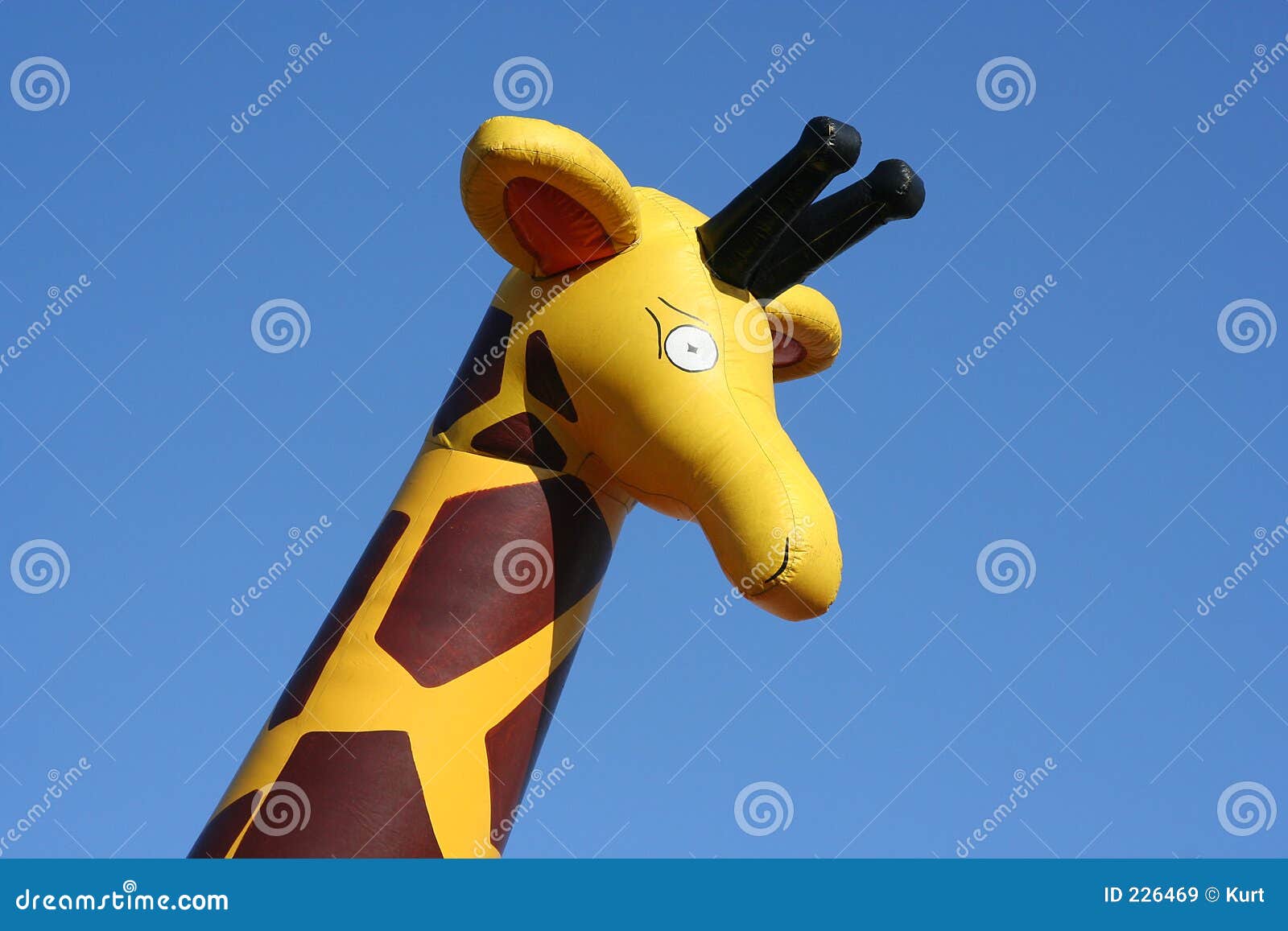 Inflatable giraffe stock image. Image of exotic, inflatable 226469