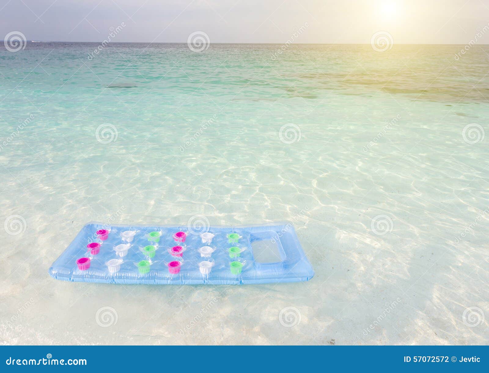 Inflatable Mattress at Beach Stock Photo Image of relaxation, object