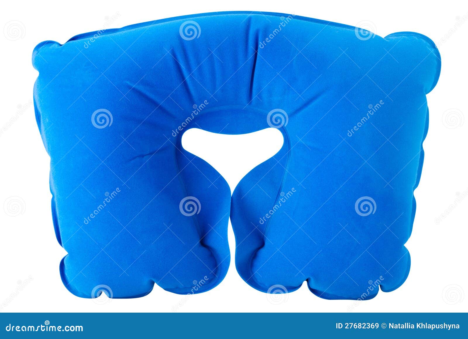 Inflatable Neck Pillow stock image. Image of snooze, train 27682369