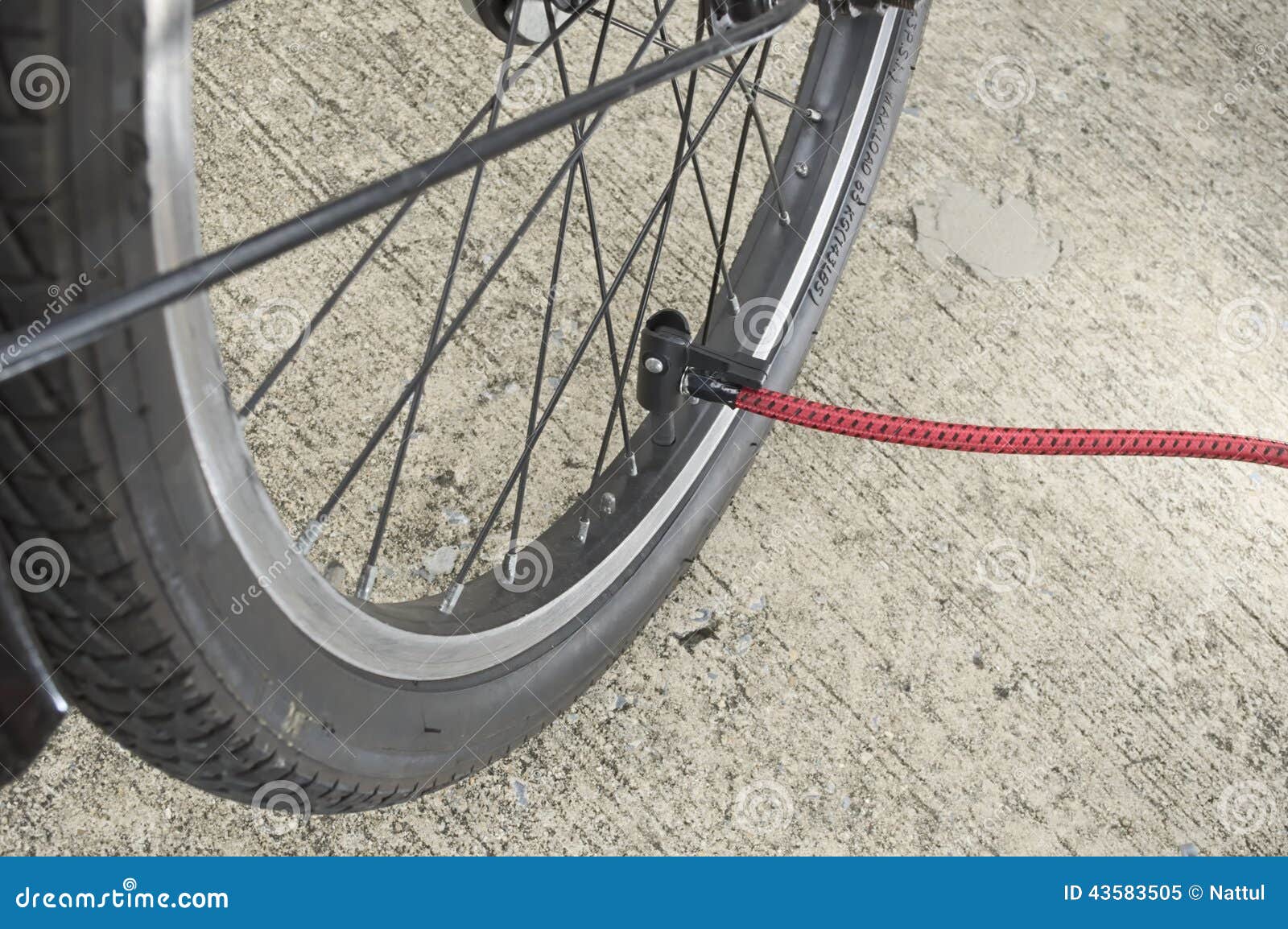 Inflating bicycle wheel stock image. Image of closeup 43583505