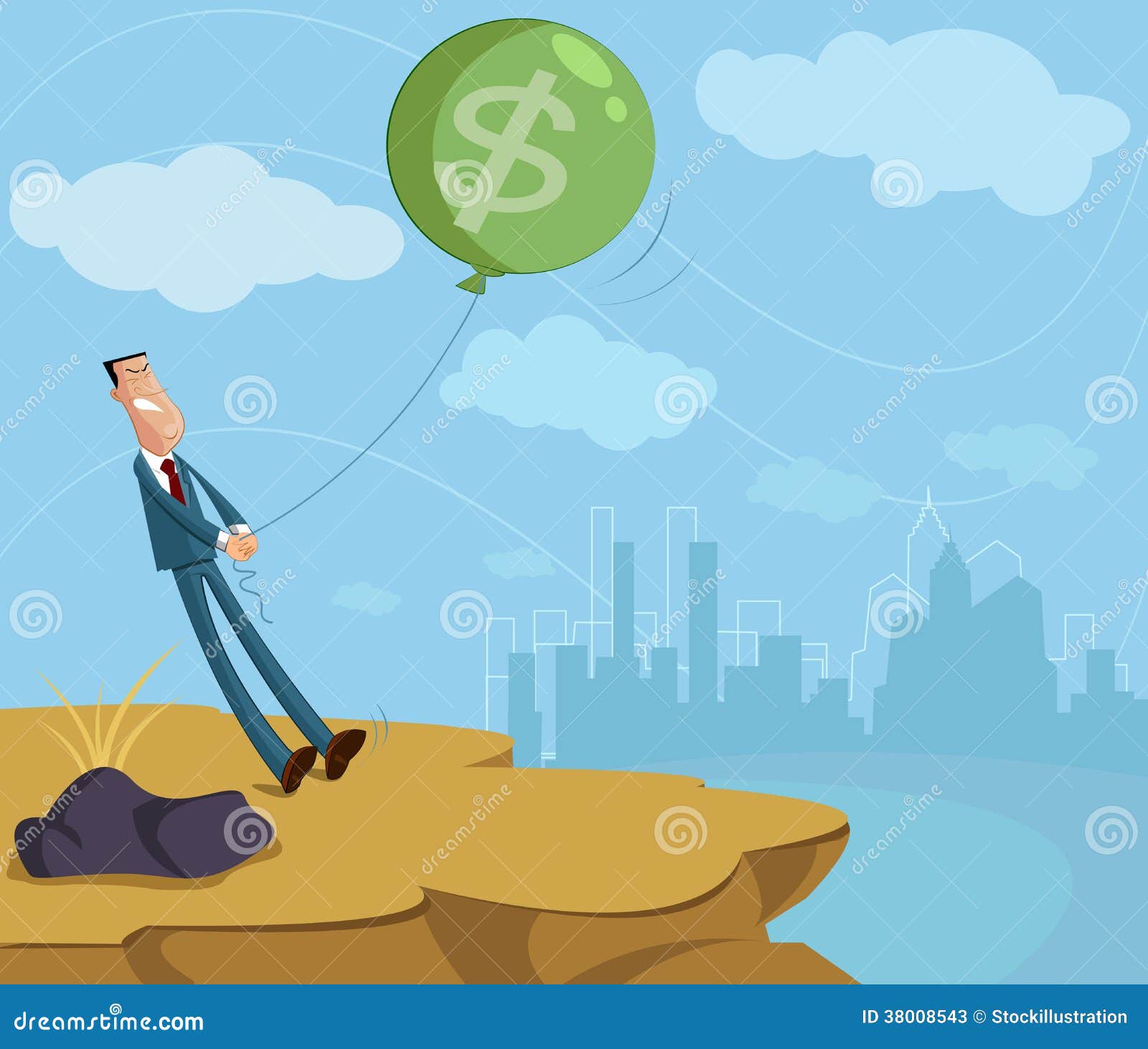 Inflation control concept stock vector. Illustration of improvement