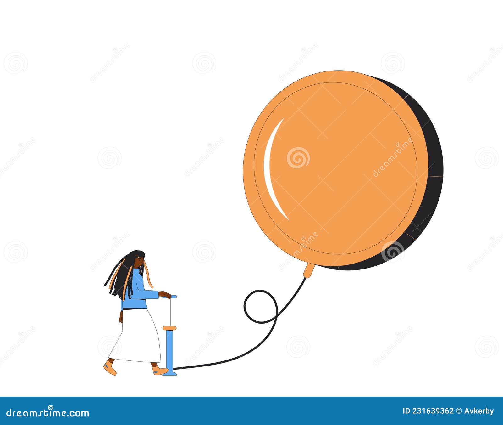 Inflation. Investment Bubble Stock Vector Illustration of value