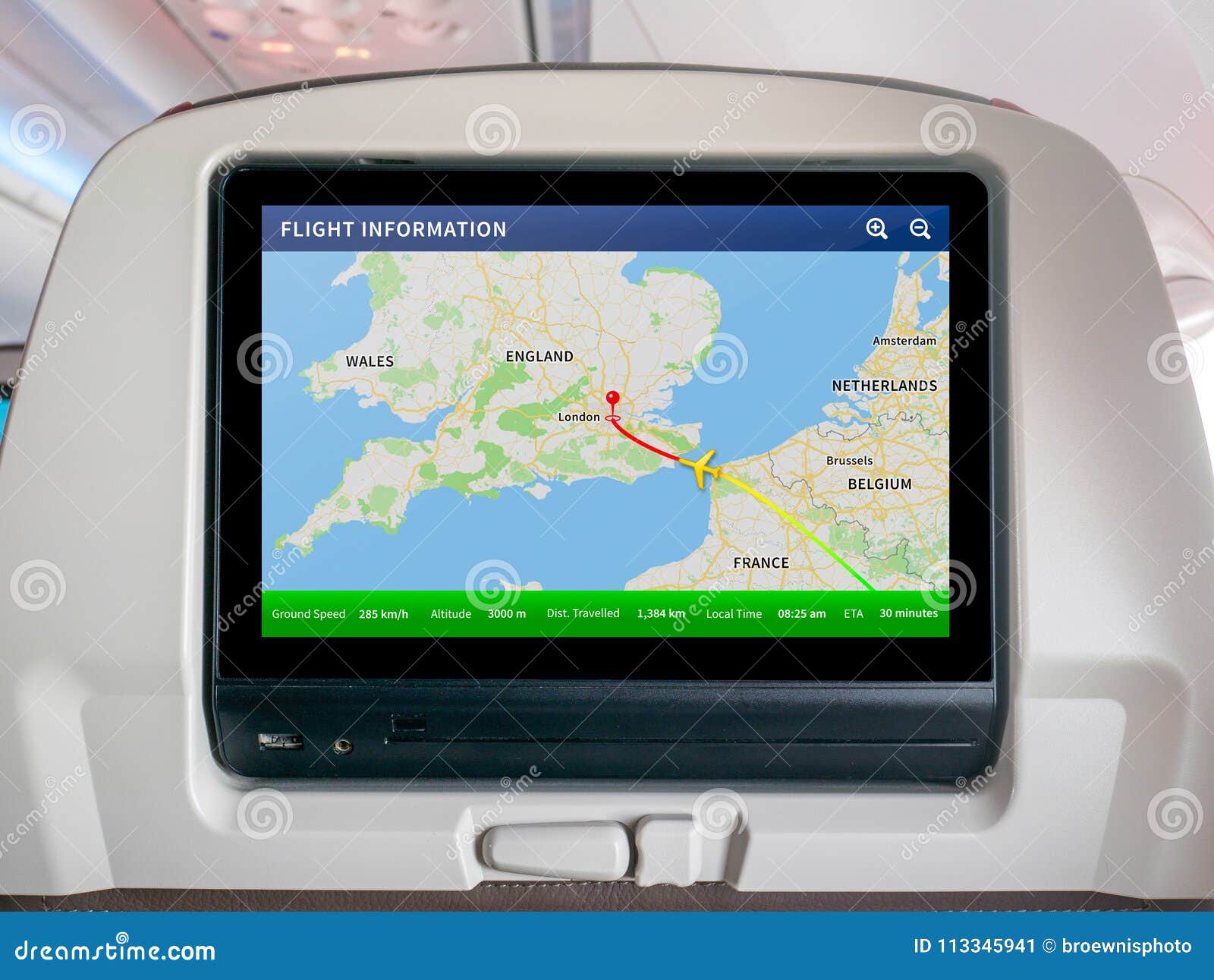 inflight progress map screen, in-flight map screen, flight screen, flight tracker