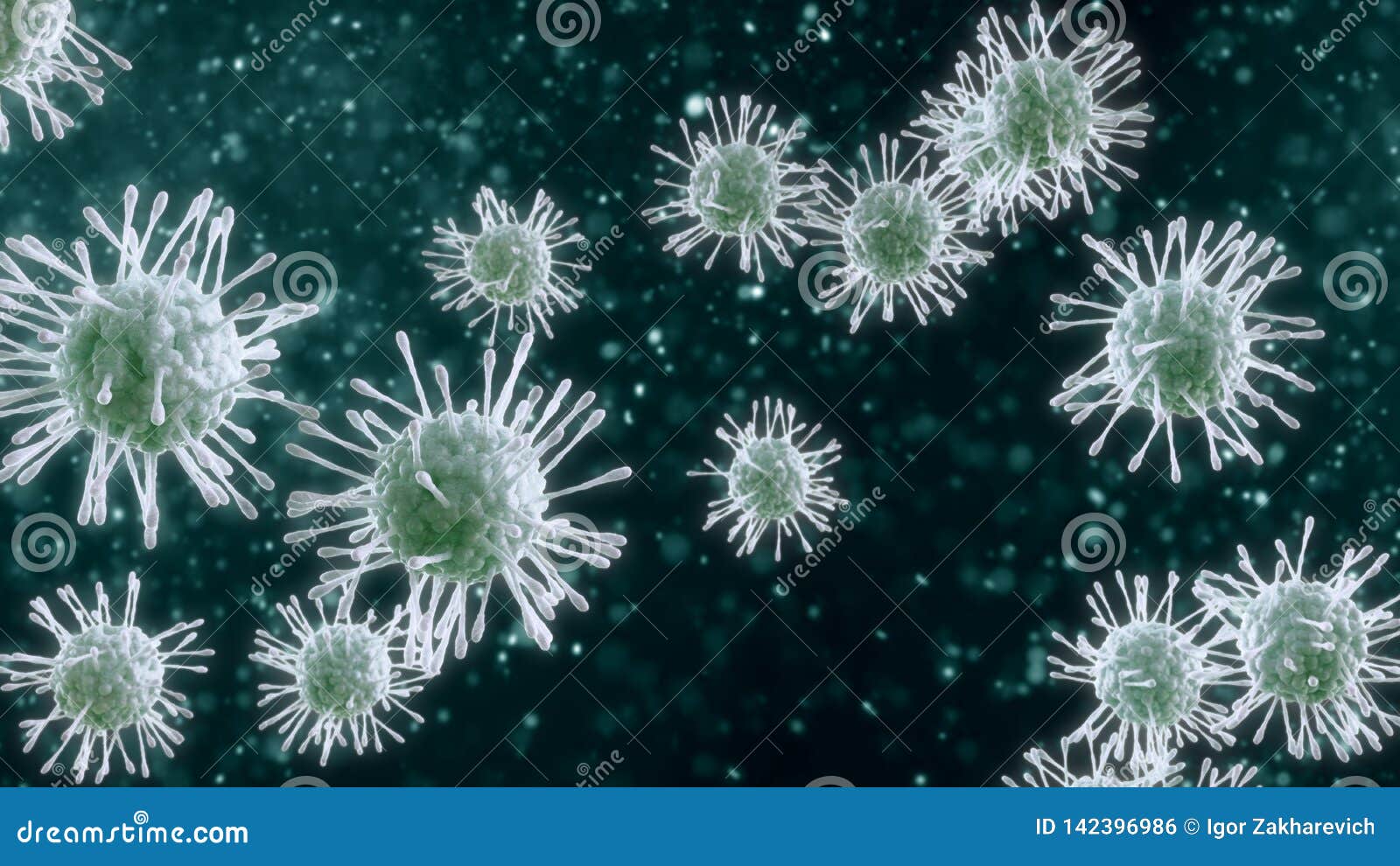 influenza virus 3d 