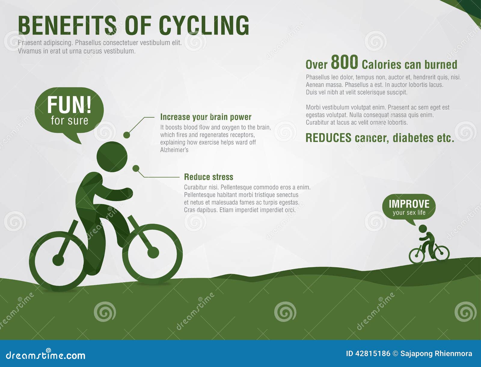 Info Graphic Benefits Of Cycling With A Pixel Diamond Texture with regard to benefits of cycling in gym regarding Inspire