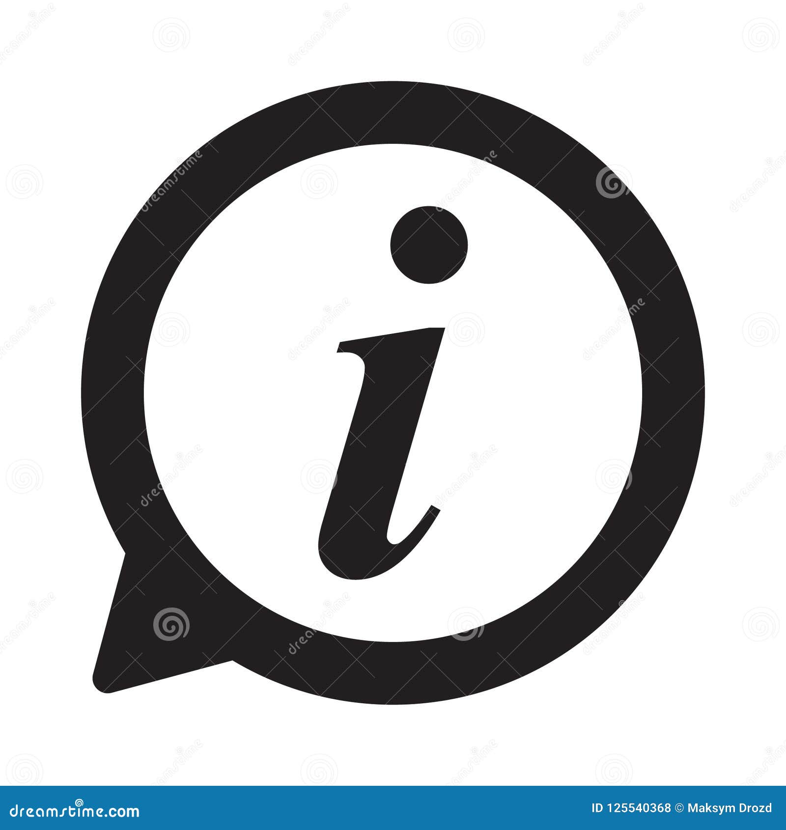 info icon, information sign icon. info speech bubble . i letter .