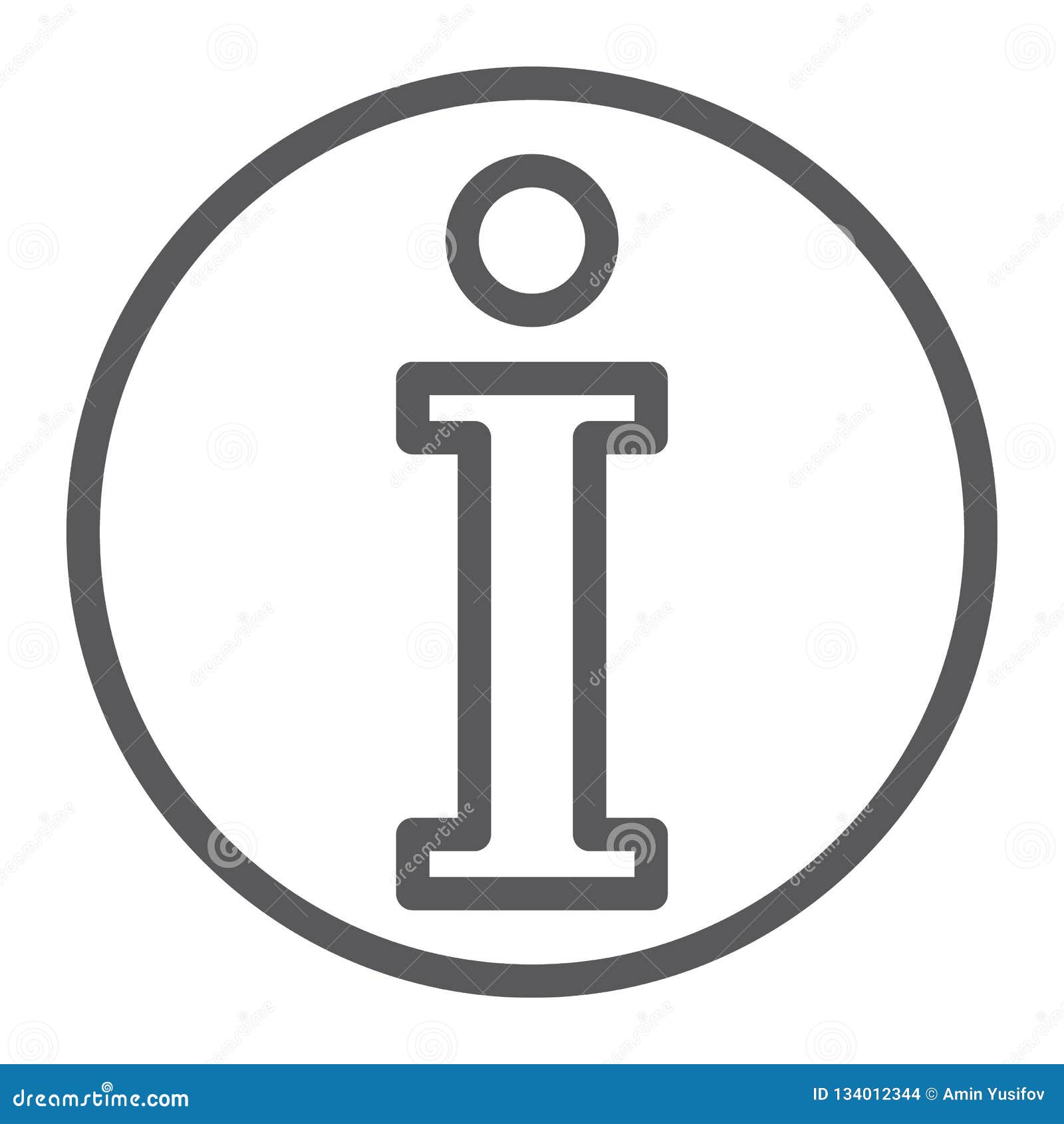 Info Line Icon Help And Inform Information Sign Vector Graphics