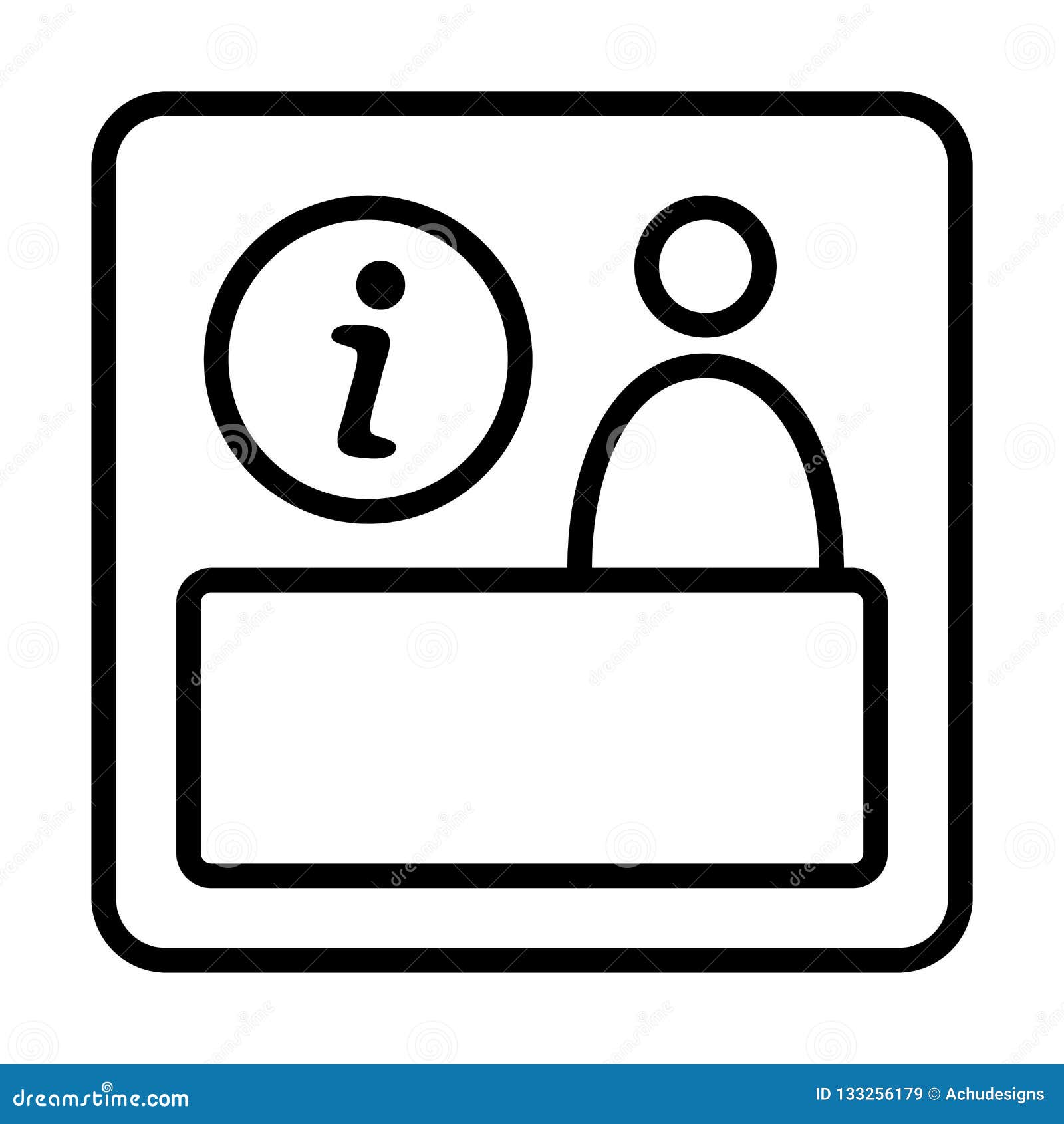 Info Sign Help Desk Icon Stock Vector Illustration Of Free