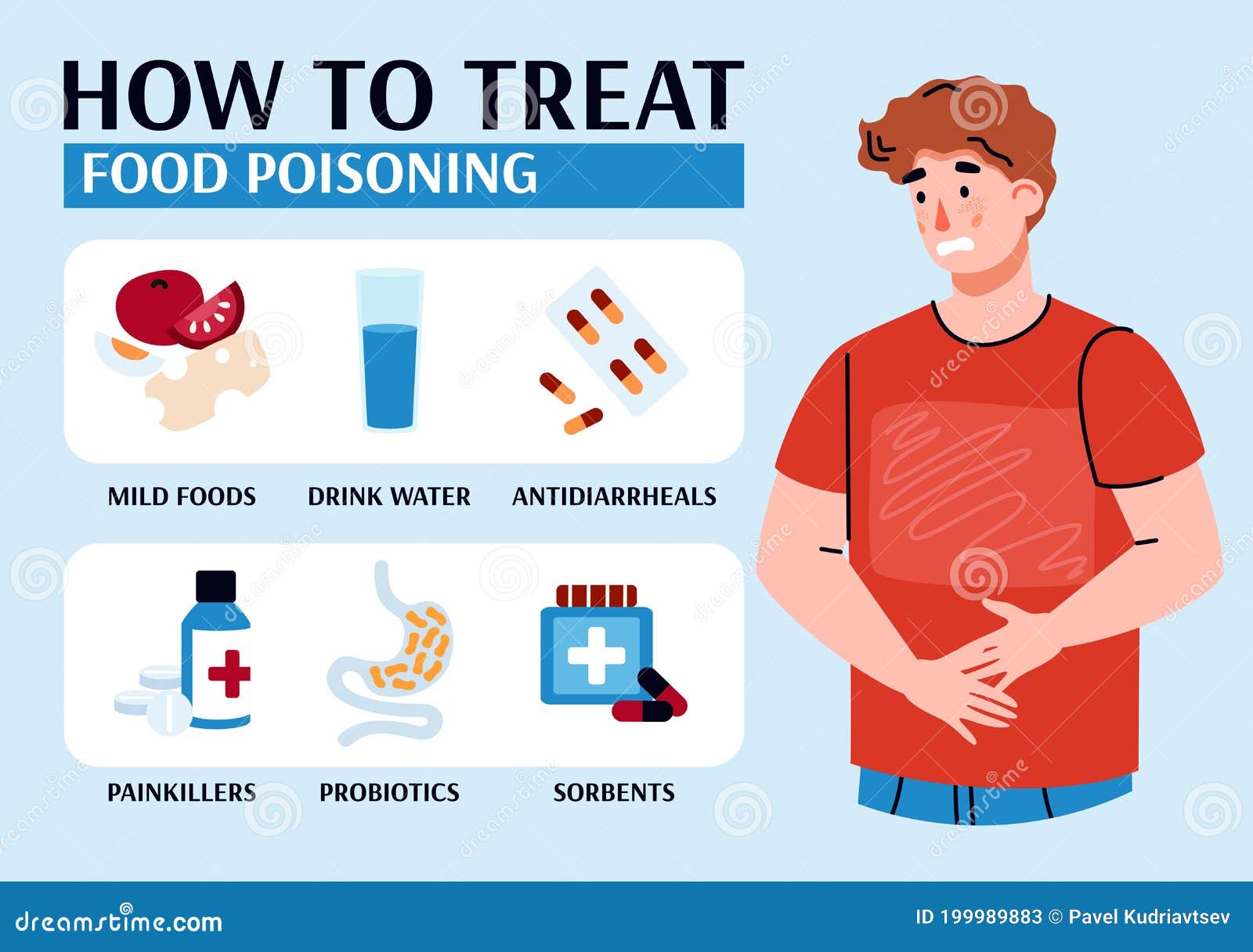 how-to-treat-food-poisoning-illnesses-banner-with-signs-that-explaining