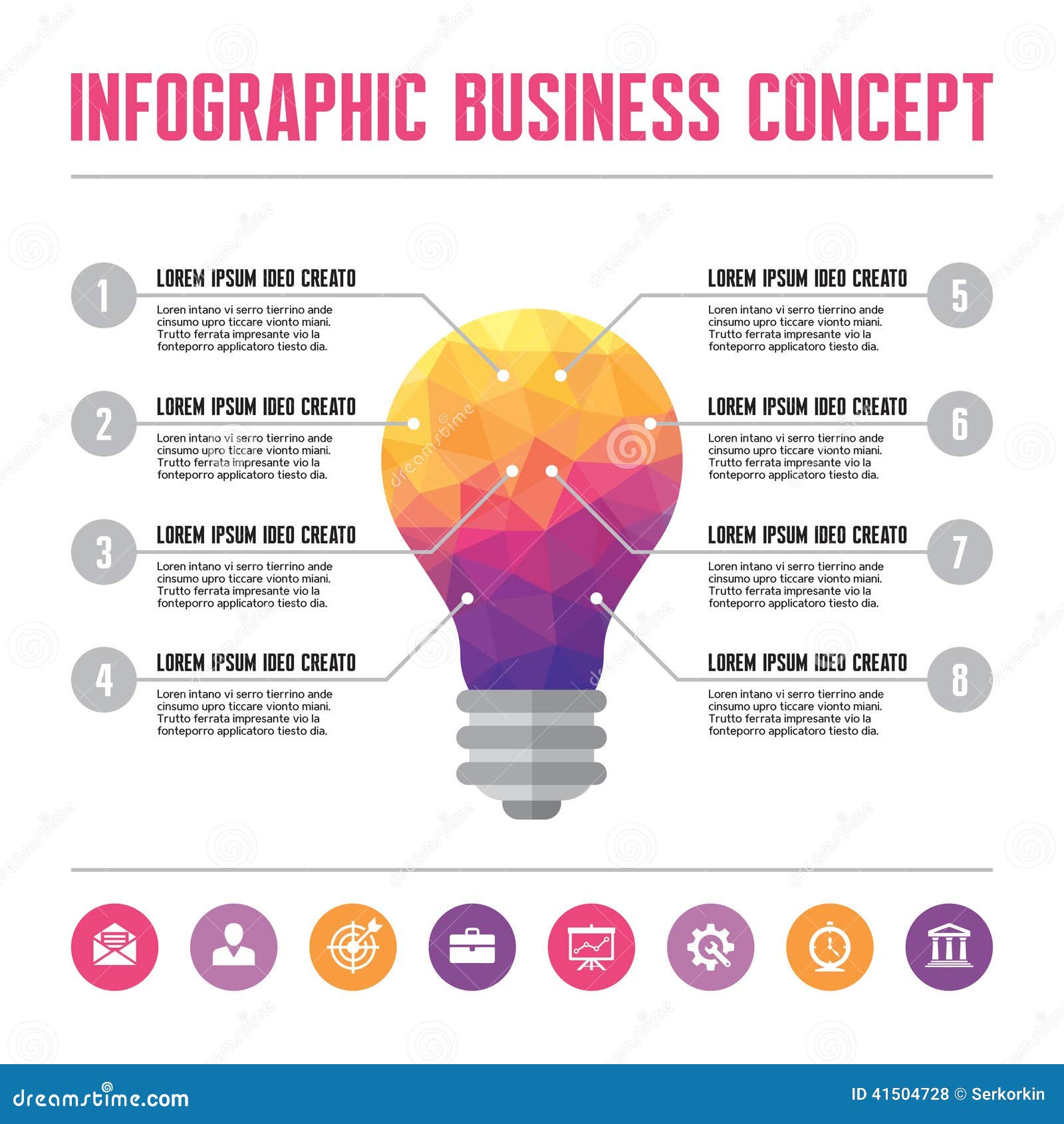 infographic business concept - creative idea illustration