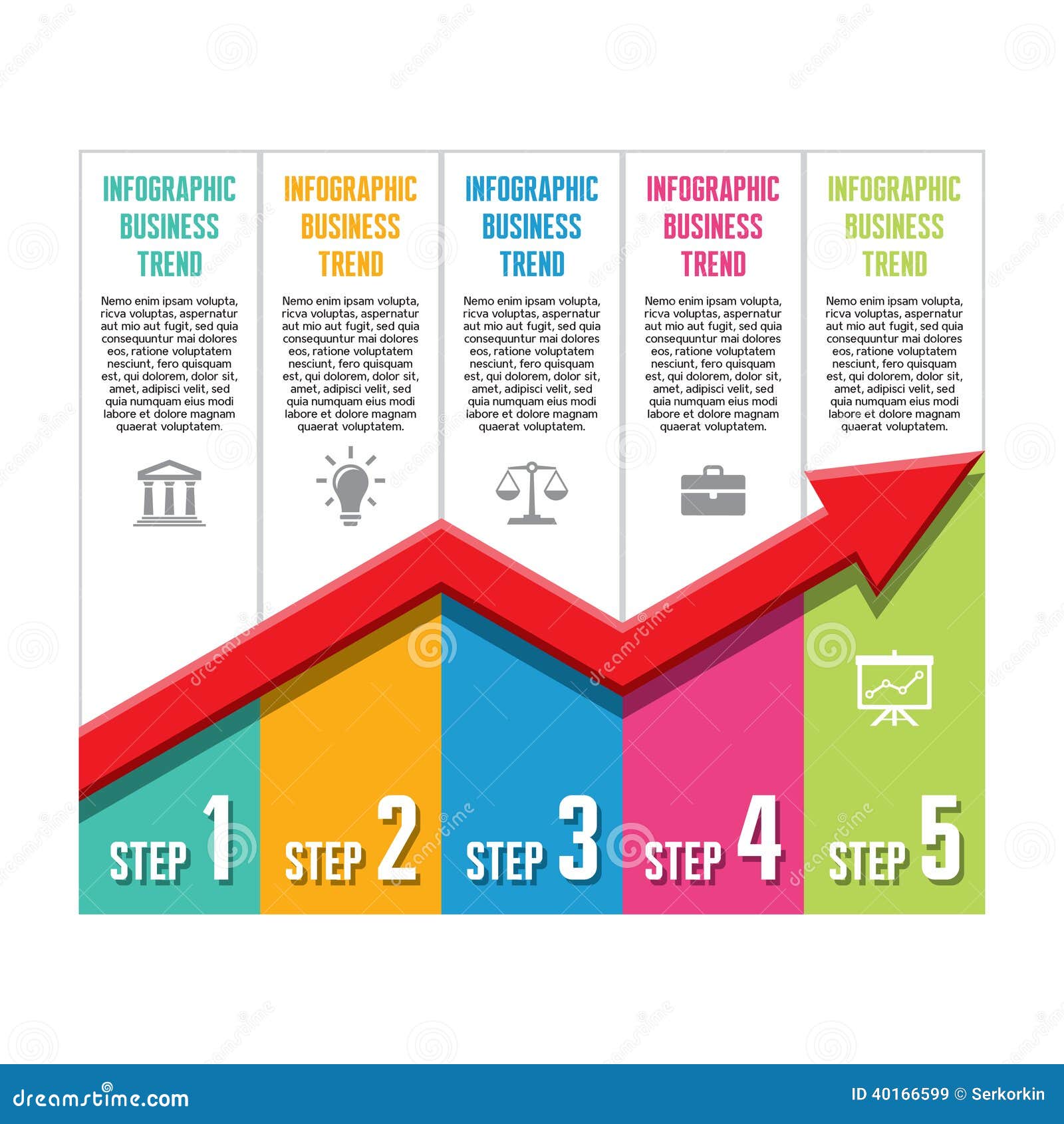 infographic business concept - trend  illust