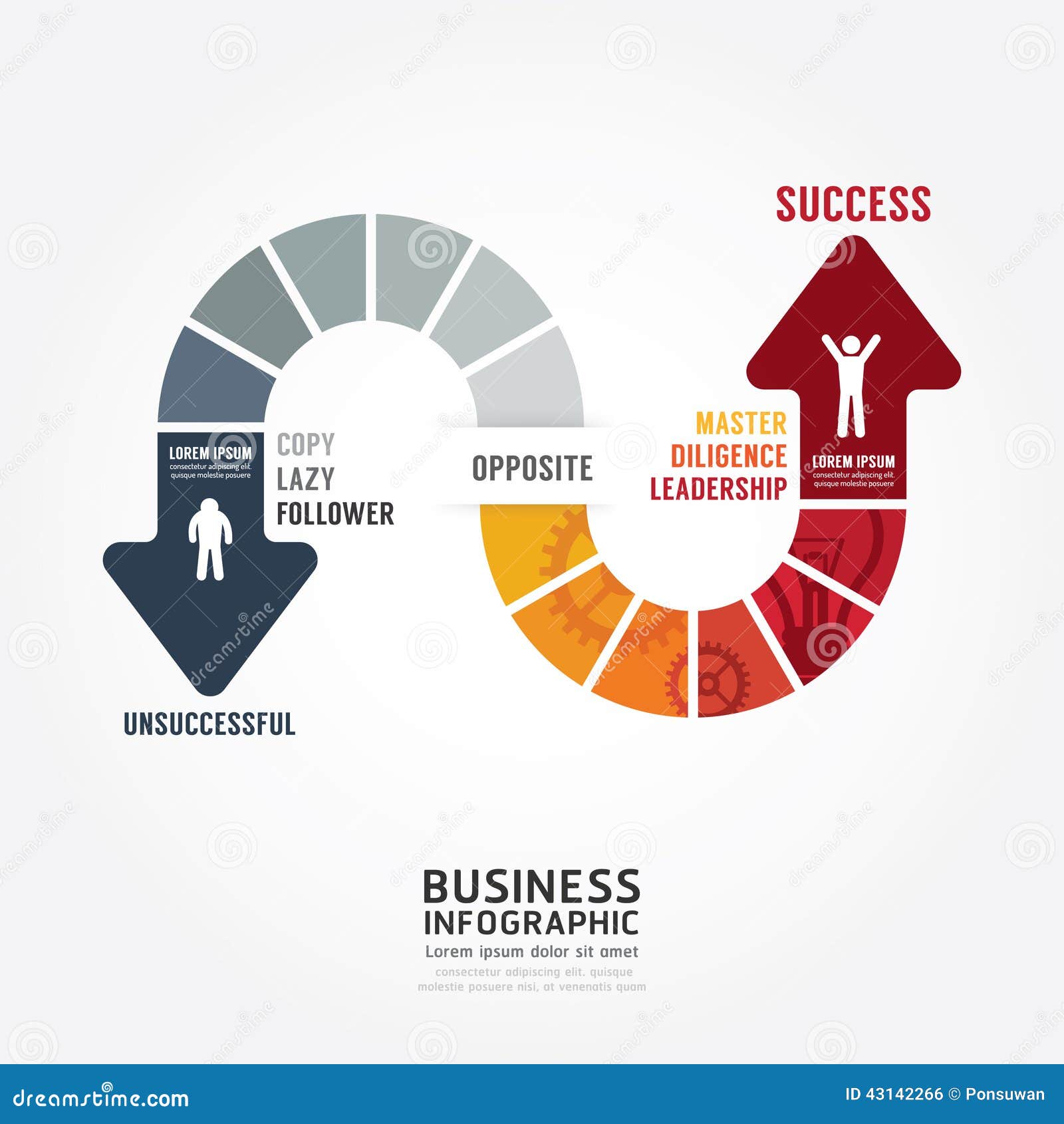 infographic bussiness. route to success concept template 