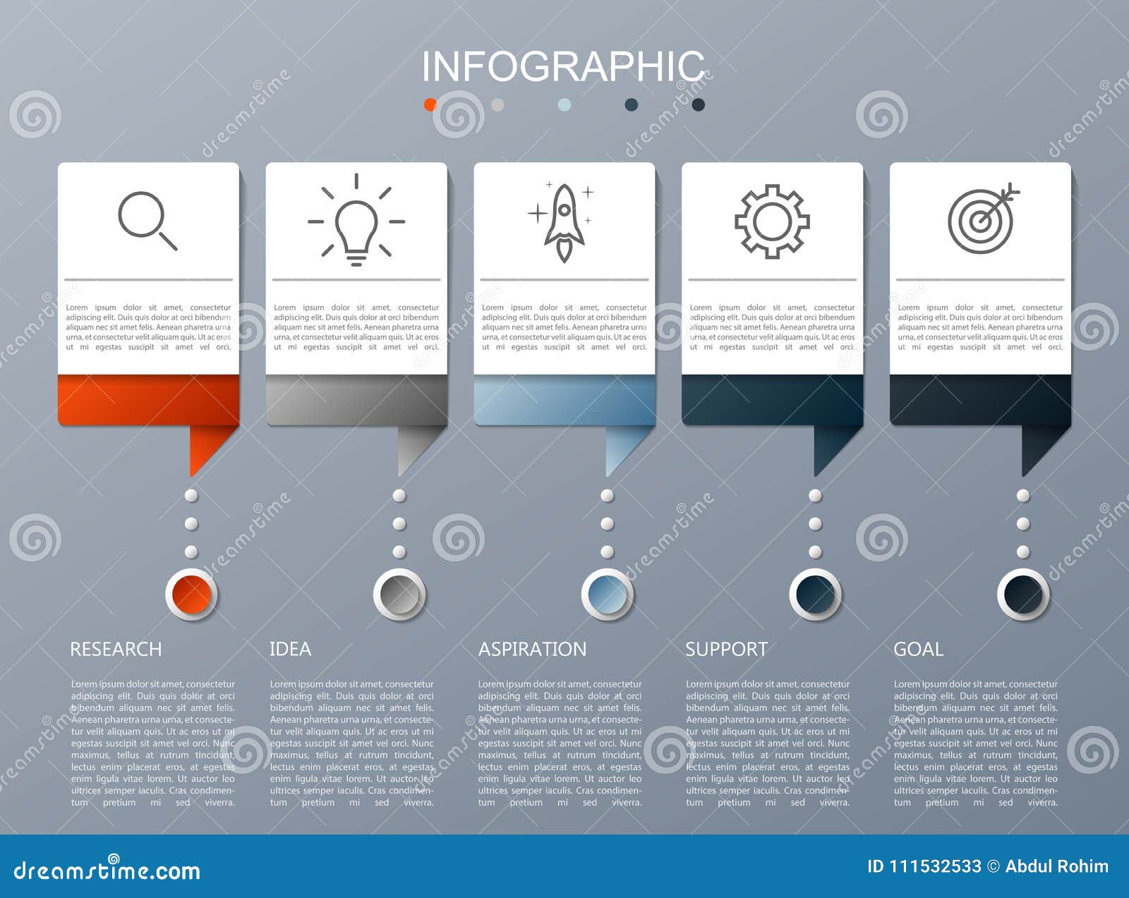Infographic Design And Marketing Icons Modern Stock Vector Illustration Of Presentation Newsletter