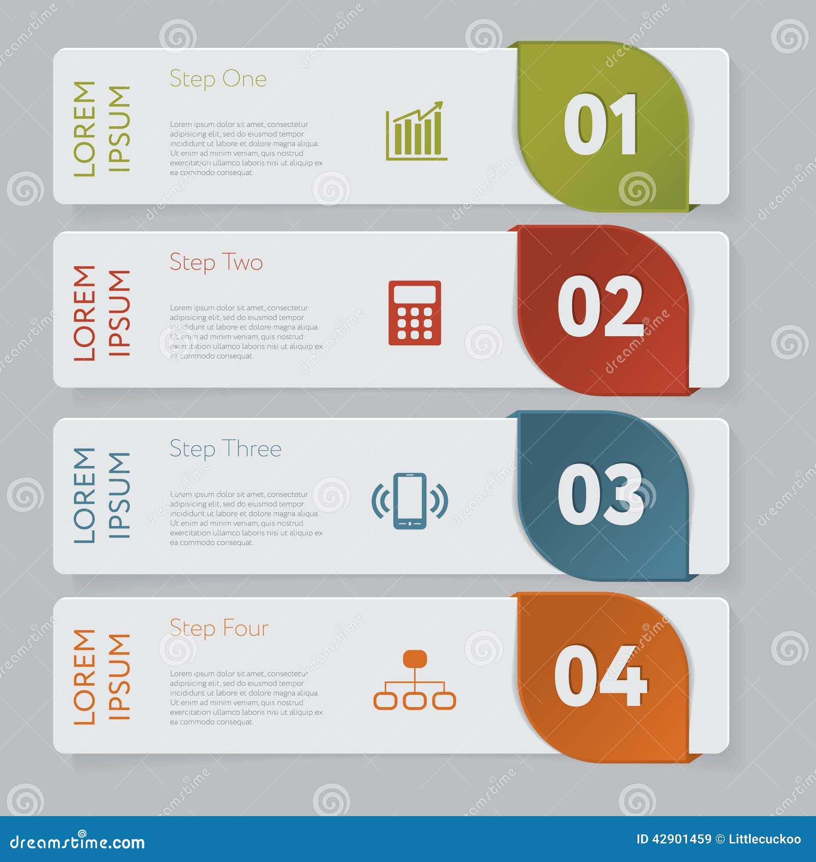 Infographic. Design Number Banners Template Graphic or Website Layout