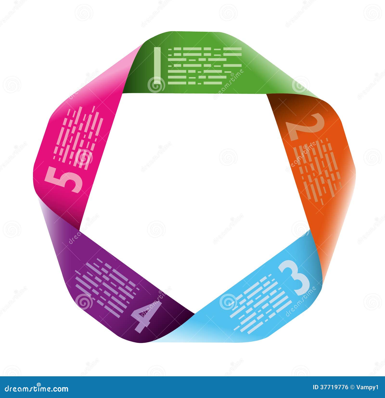 Numbers Circles One Two Three Four Stock Illustration 10691629