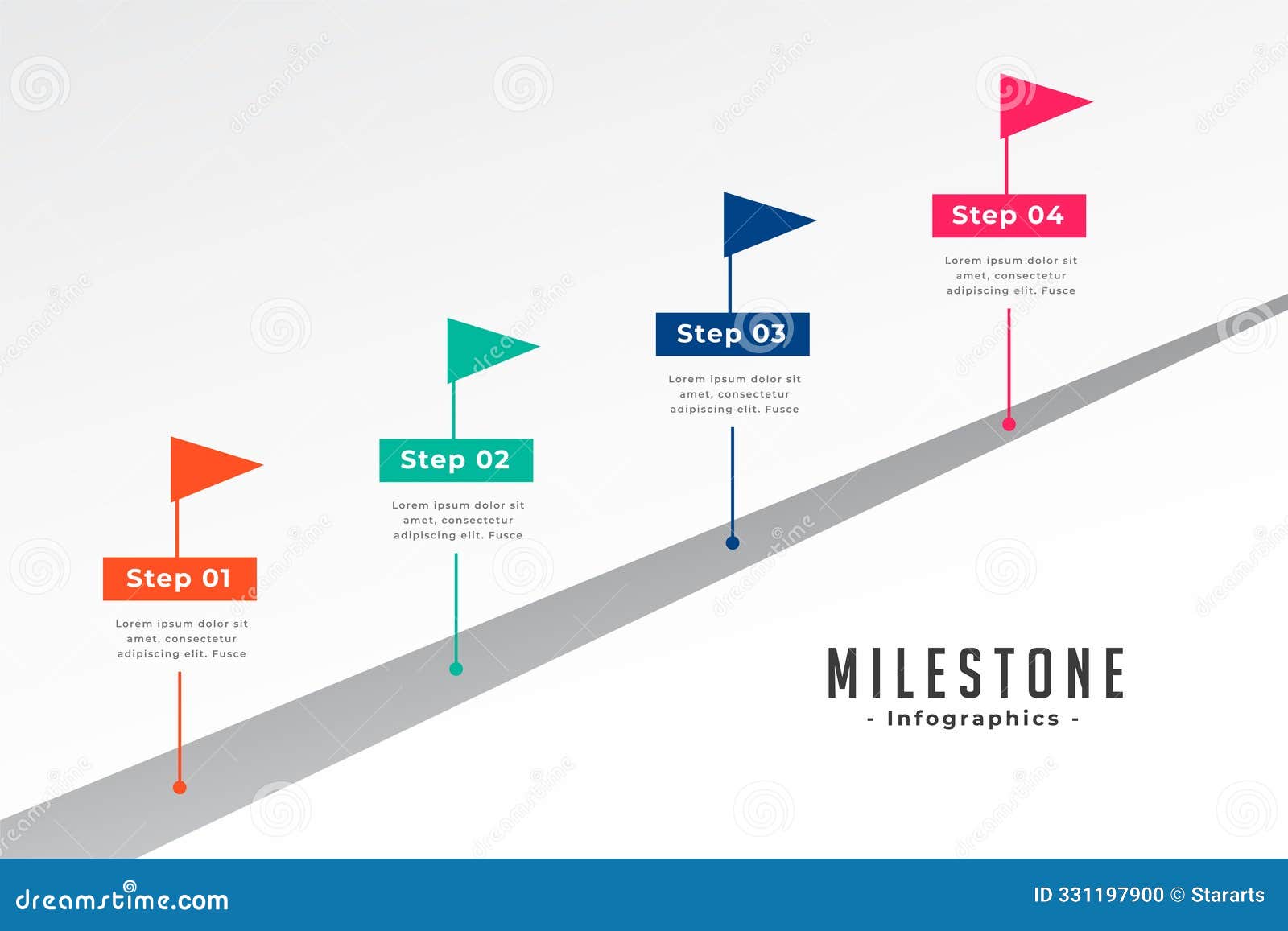Infographic Milestone Map Template Visualize Data To Achieve Target Infographic Milestone Map Template Visualize Data To Achieve Target