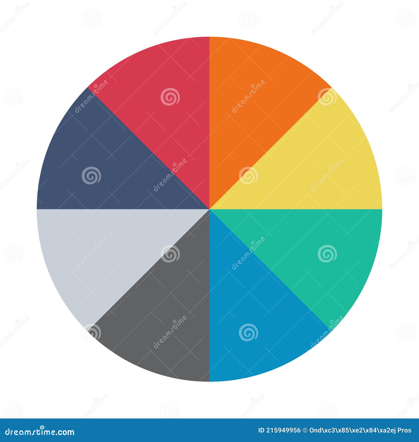 Infographic Pie Chart. Cycle Presentation Diagram 8 Section Stock ...