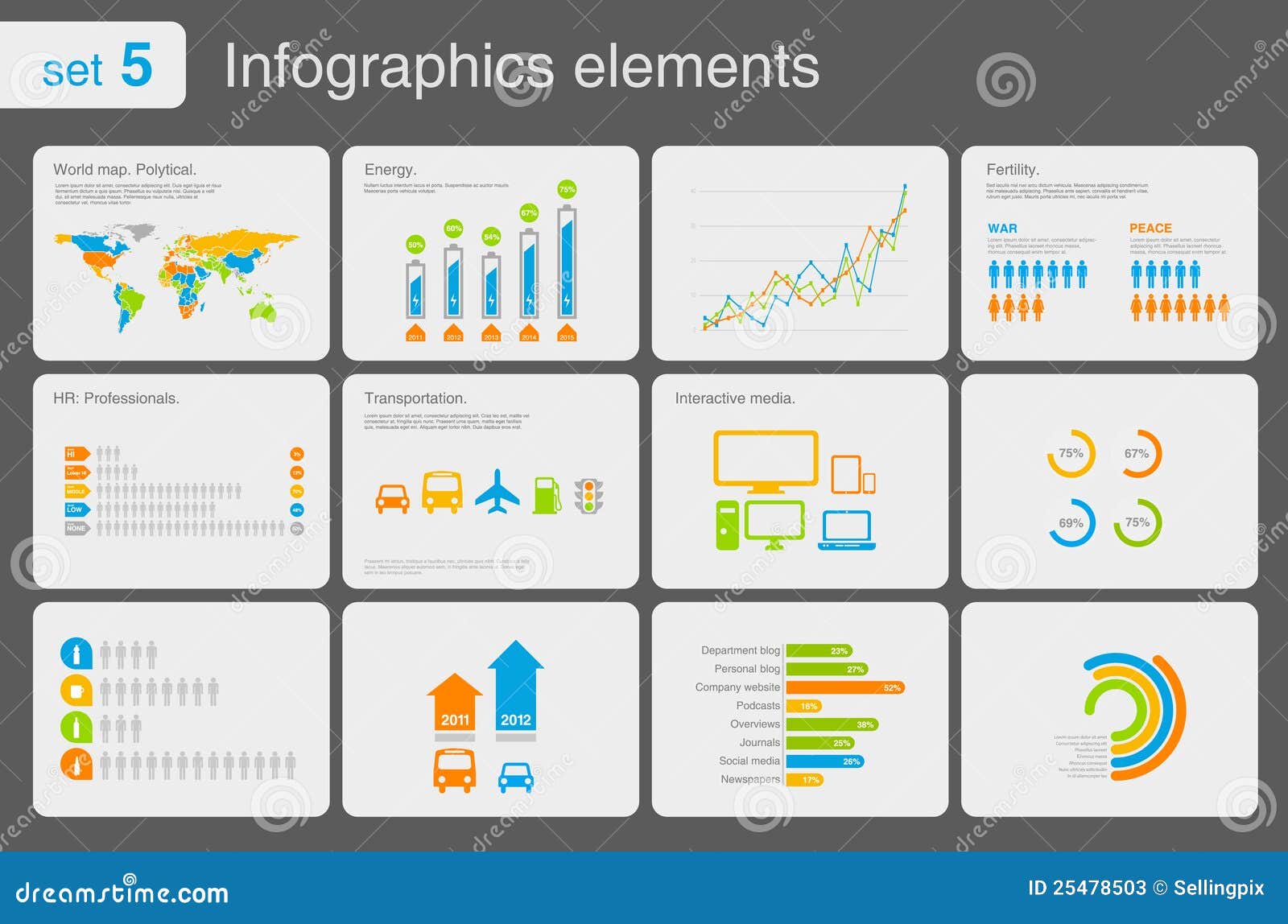 infographics s with icons