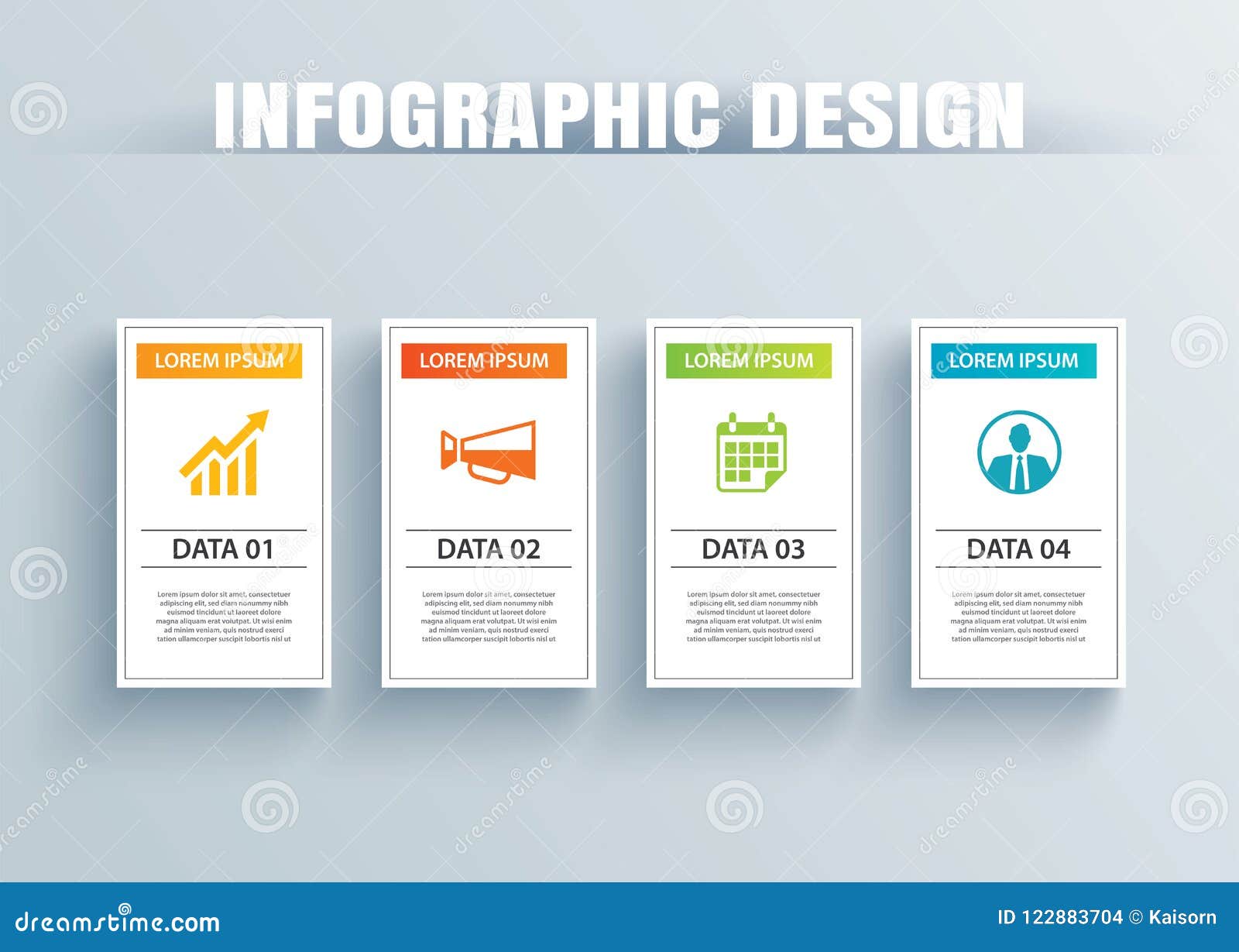infographics square paper with 4 data template.   abstract background. can be used for workflow