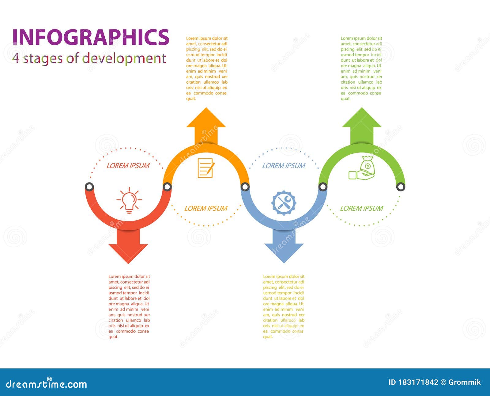 Infographics Vector Template Of Four Stages For Web Page Design Charts Graphs Business Plan And Finance Reporting And Visual Stock Vector Illustration Of Cycle Order Infographics Vector Template Of Four Stages For Web Page Design Charts Graphs Business Plan And Finance Reporting And Visual Stock Vector Illustration Of Cycle Order