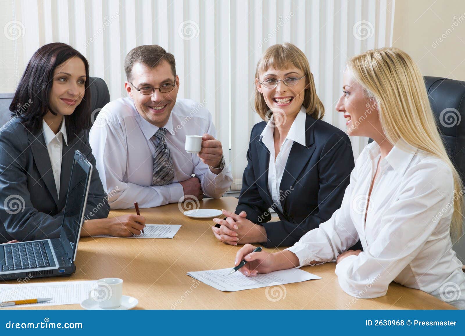 Informal meeting stock photo. Image of adult, cheerful 2630968