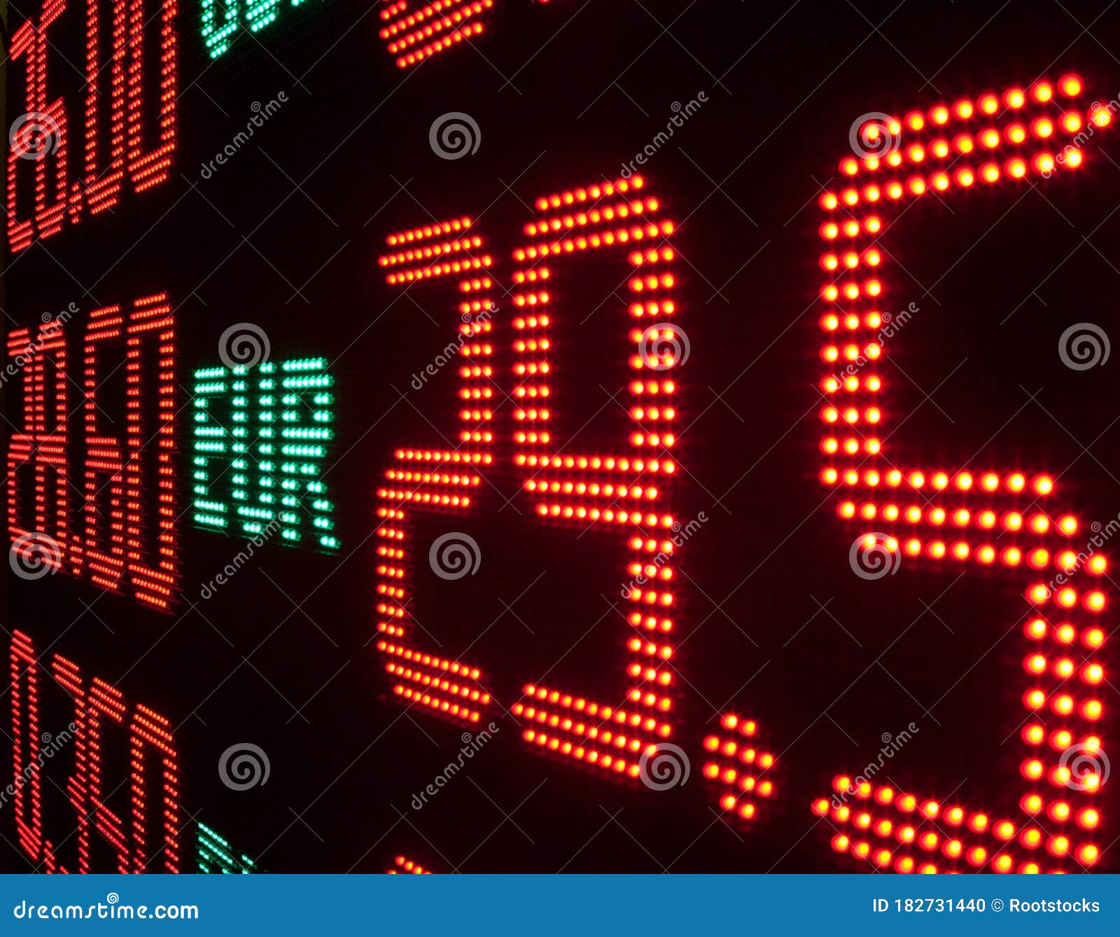 Board With Currency Exchange Rates Stock Photo - Image of ...