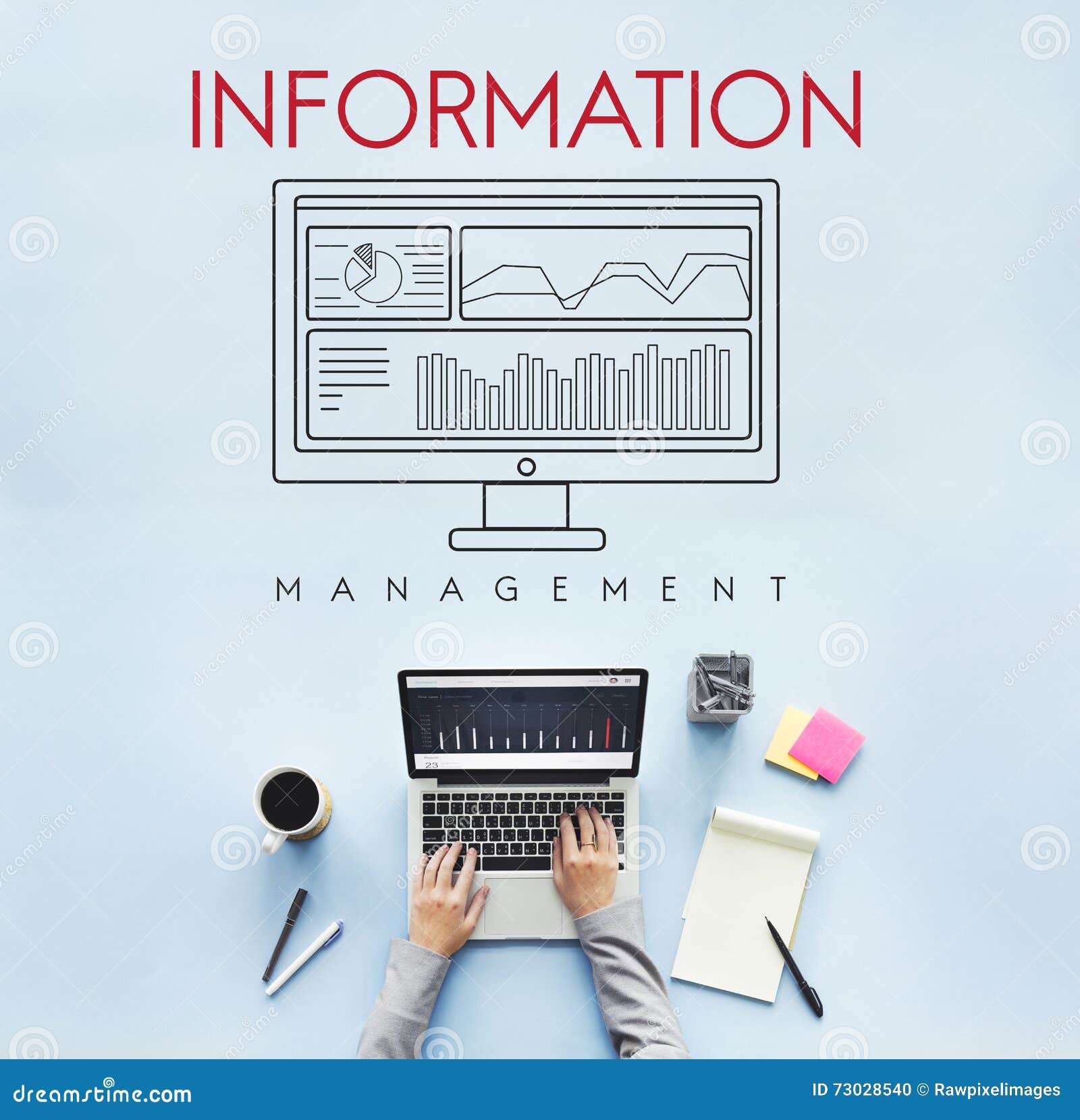information data analytics business results concept
