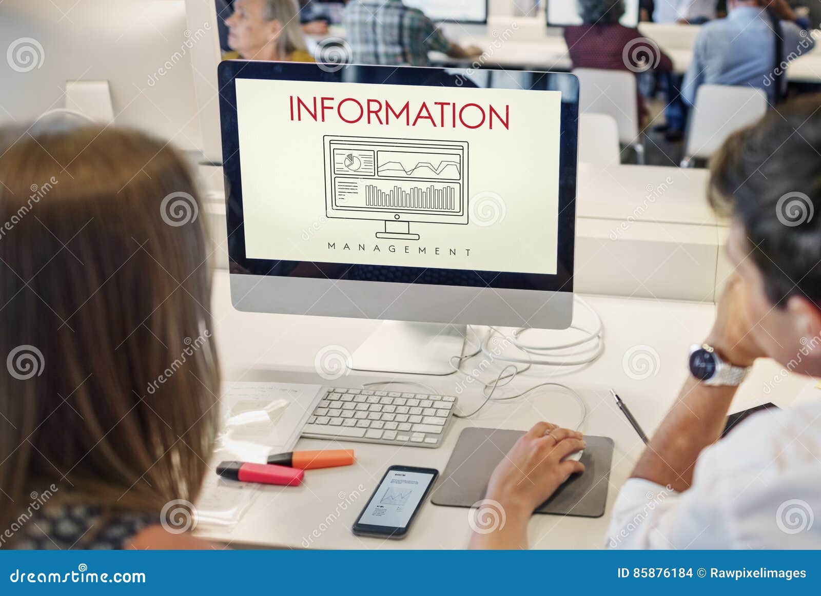information data analytics business results concept