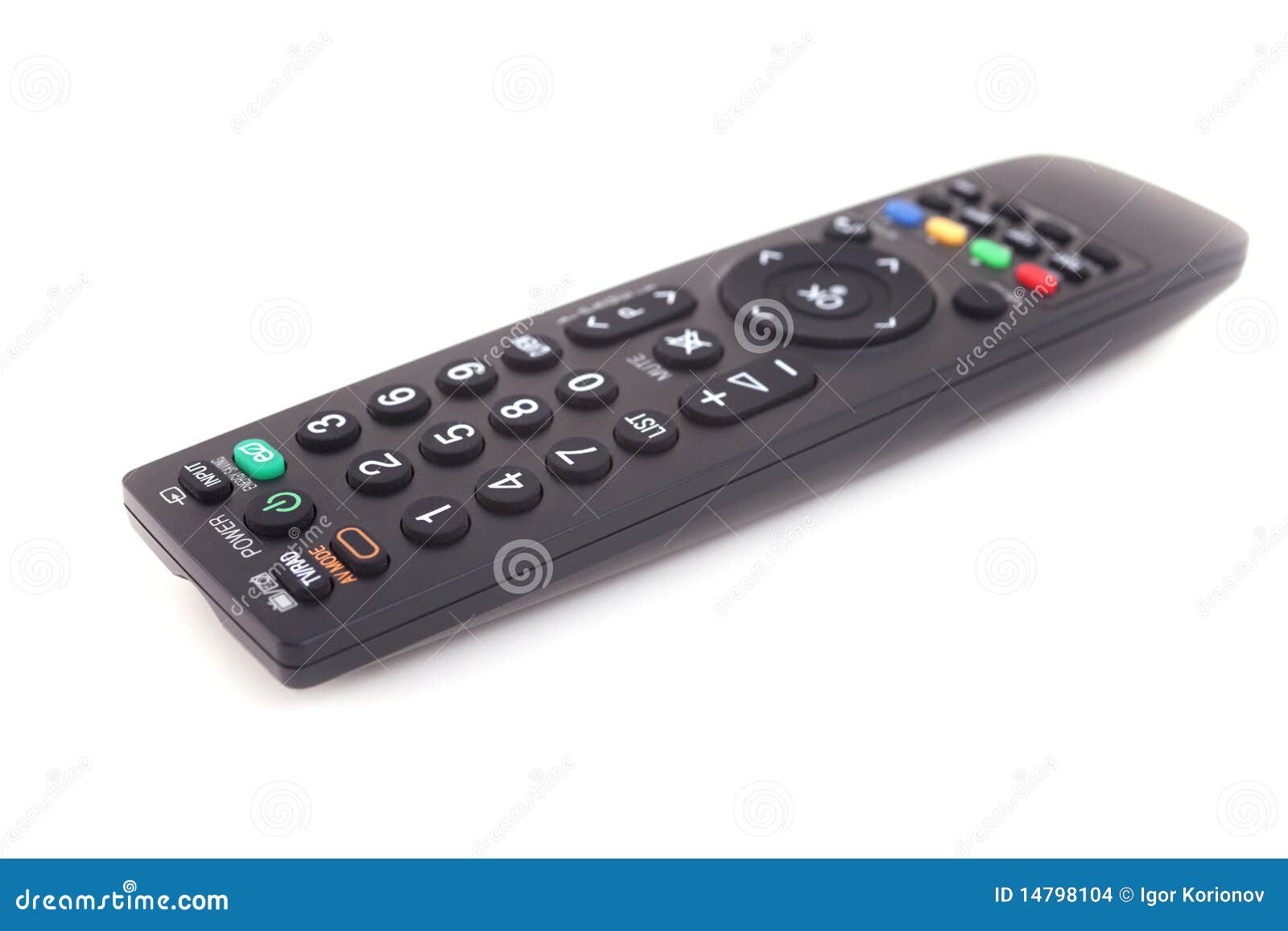 Infrared Cable Television Remote Control Stock Photo Image of