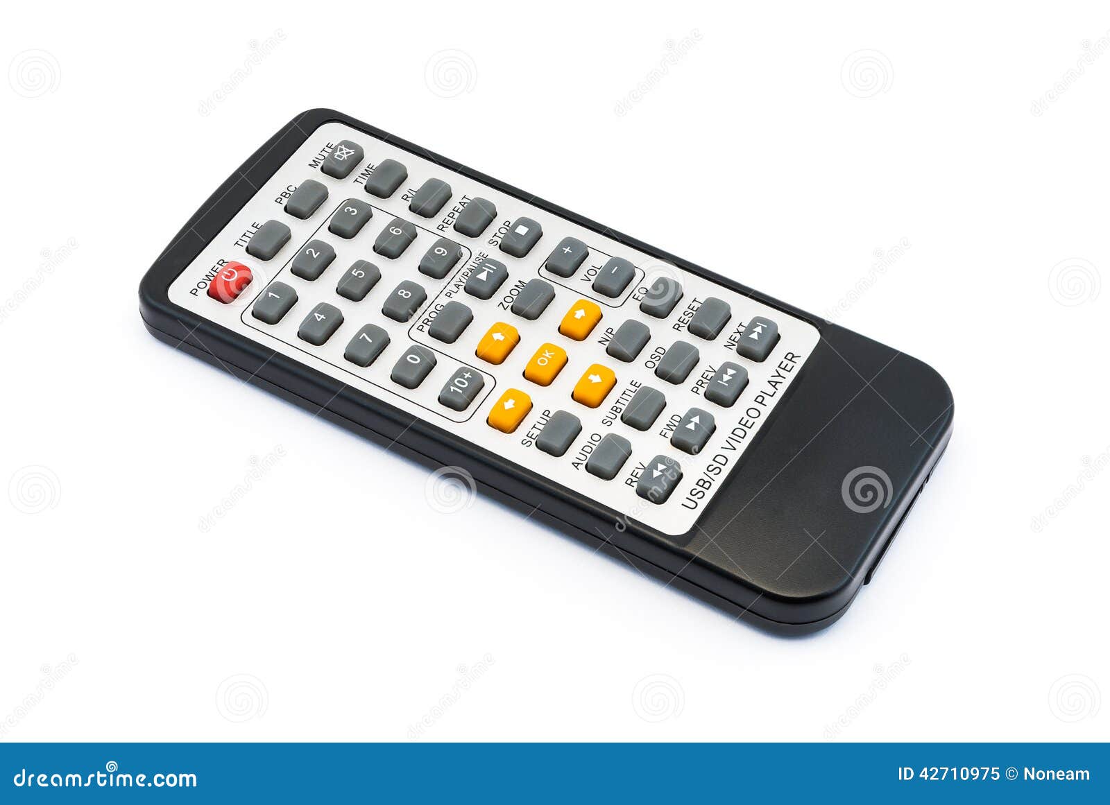 Infrared Remote Control for Video Player Stock Image Image of media